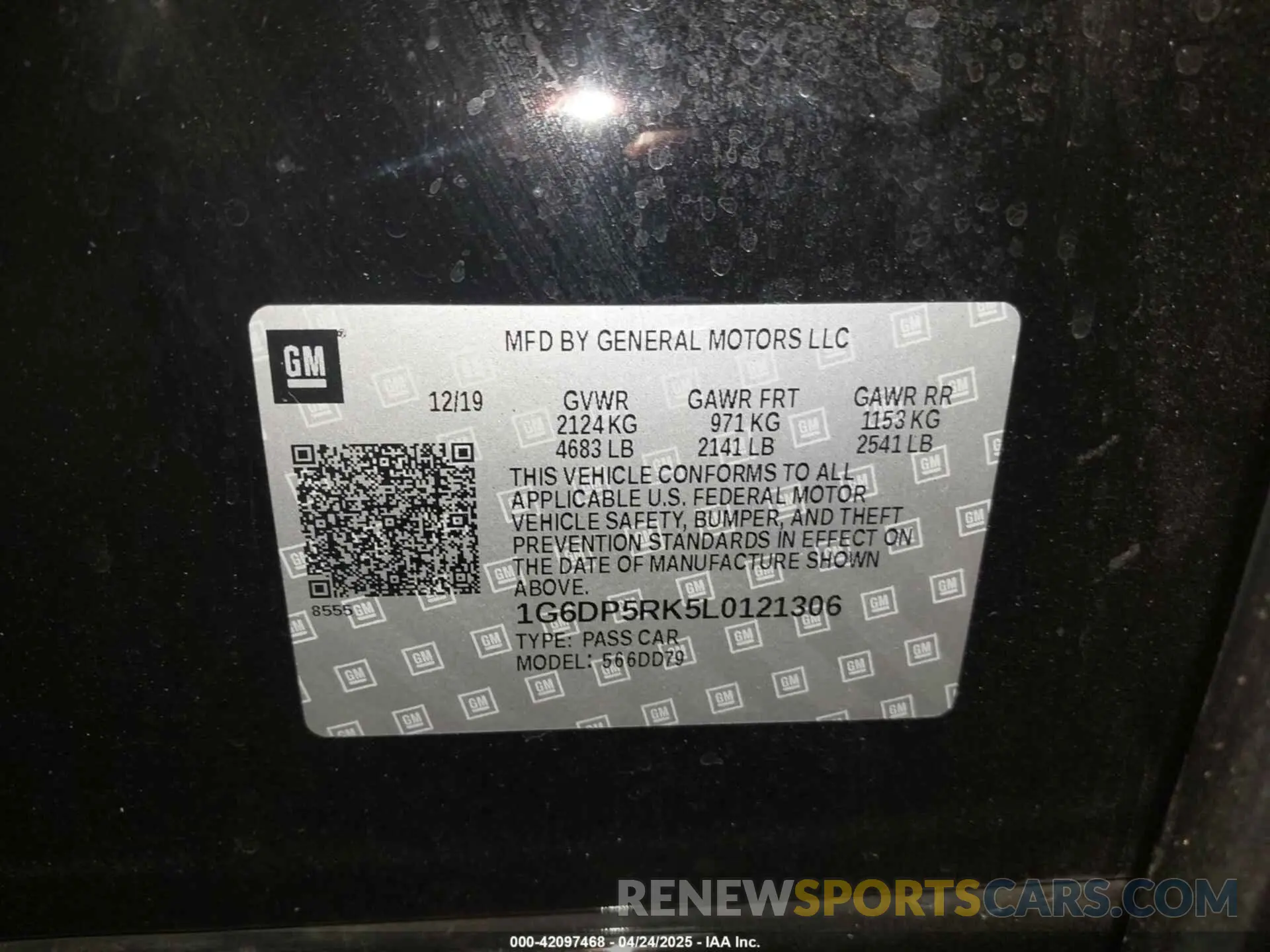9 Фотография поврежденного автомобиля 1G6DP5RK5L0121306 CADILLAC CT5 2020