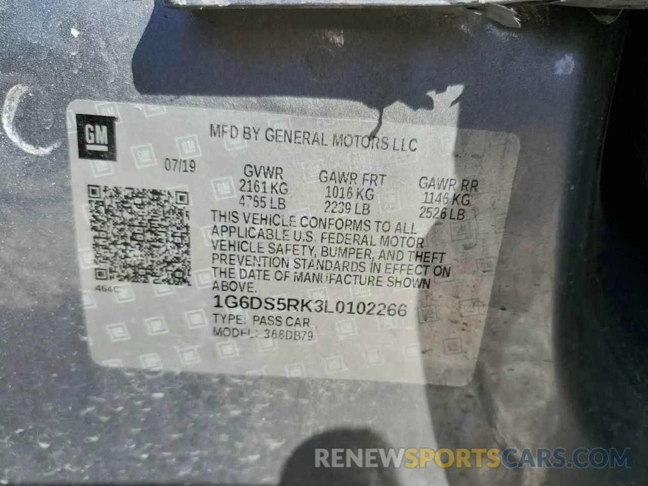 15 Photograph of a damaged car 1G6DS5RK3L0102266 CADILLAC CT5 2020