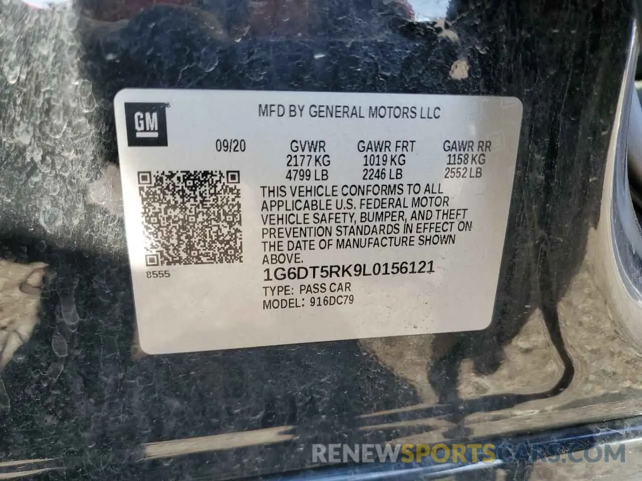 12 Photograph of a damaged car 1G6DT5RK9L0156121 CADILLAC CT5 2020