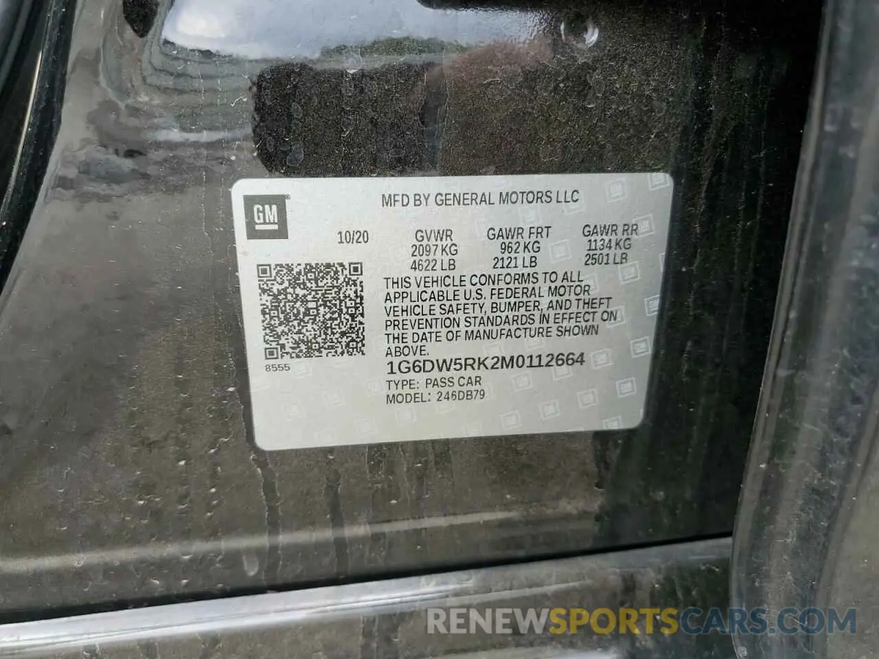 13 Photograph of a damaged car 1G6DW5RK2M0112664 CADILLAC CT5 2021