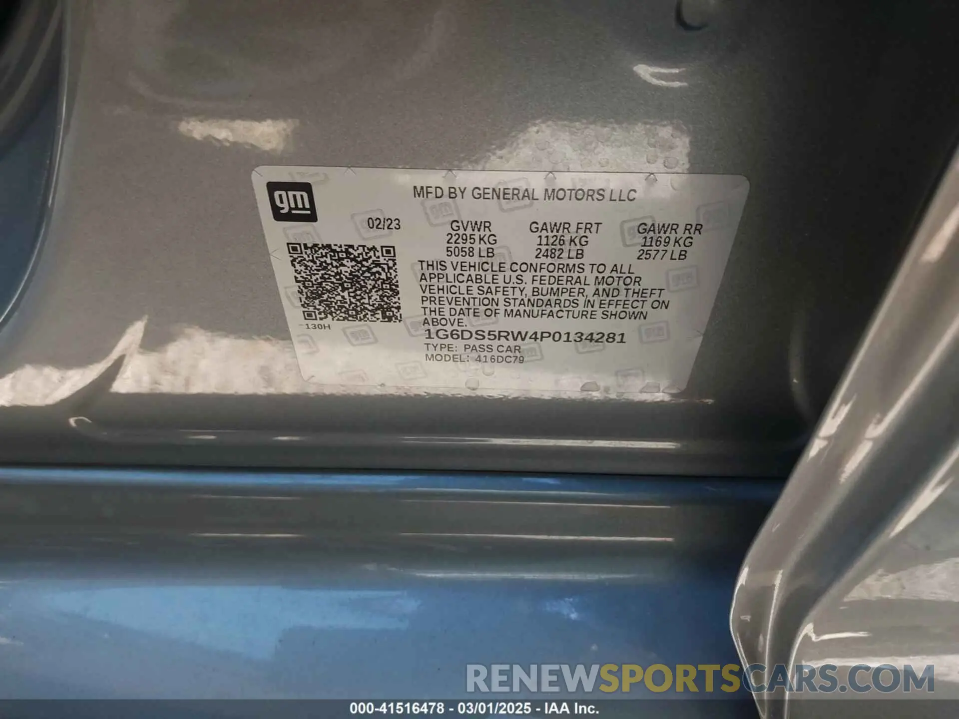 9 Photograph of a damaged car 1G6DS5RW4P0134281 CADILLAC CT5 2023