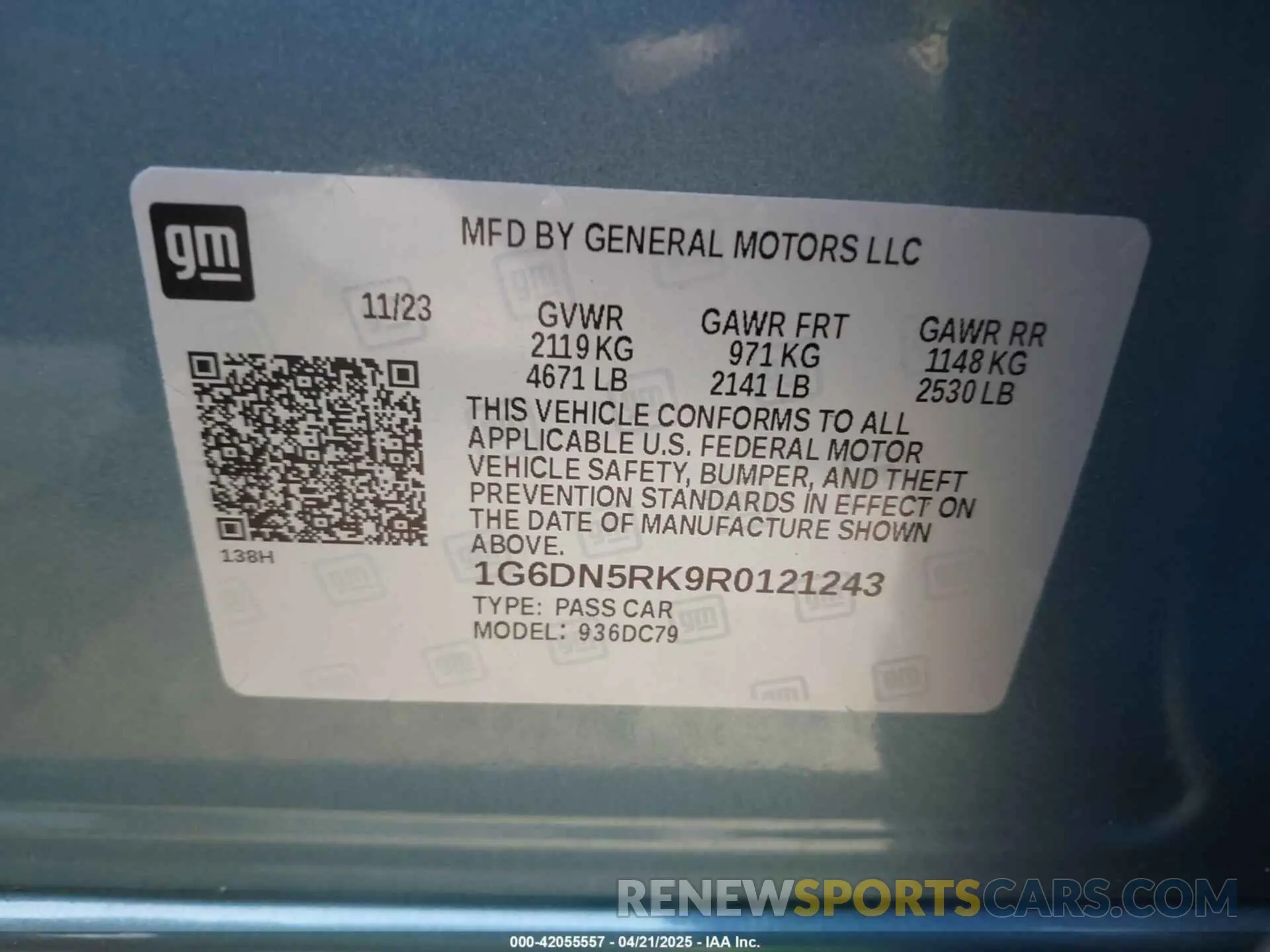 9 Фотография поврежденного автомобиля 1G6DN5RK9R0121243 CADILLAC CT5 2024