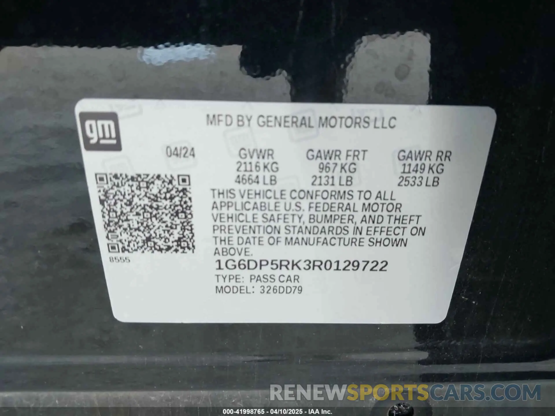9 Фотография поврежденного автомобиля 1G6DP5RK3R0129722 CADILLAC CT5 2024