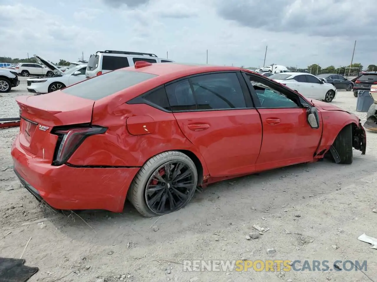 3 Photograph of a damaged car 1G6D25R64R0860242 CADILLAC CT5-V BLAC 2024