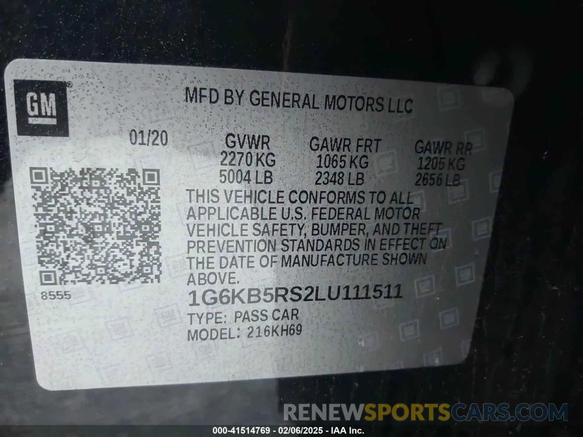 9 Фотография поврежденного автомобиля 1G6KB5RS2LU111511 CADILLAC CT6 2020