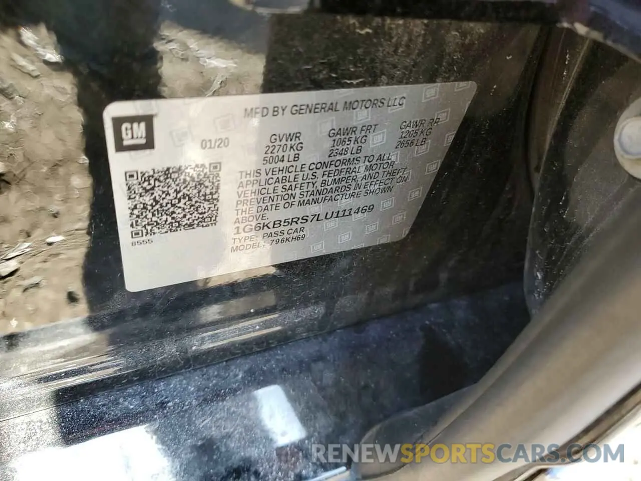 12 Photograph of a damaged car 1G6KB5RS7LU111469 CADILLAC CT6 2020