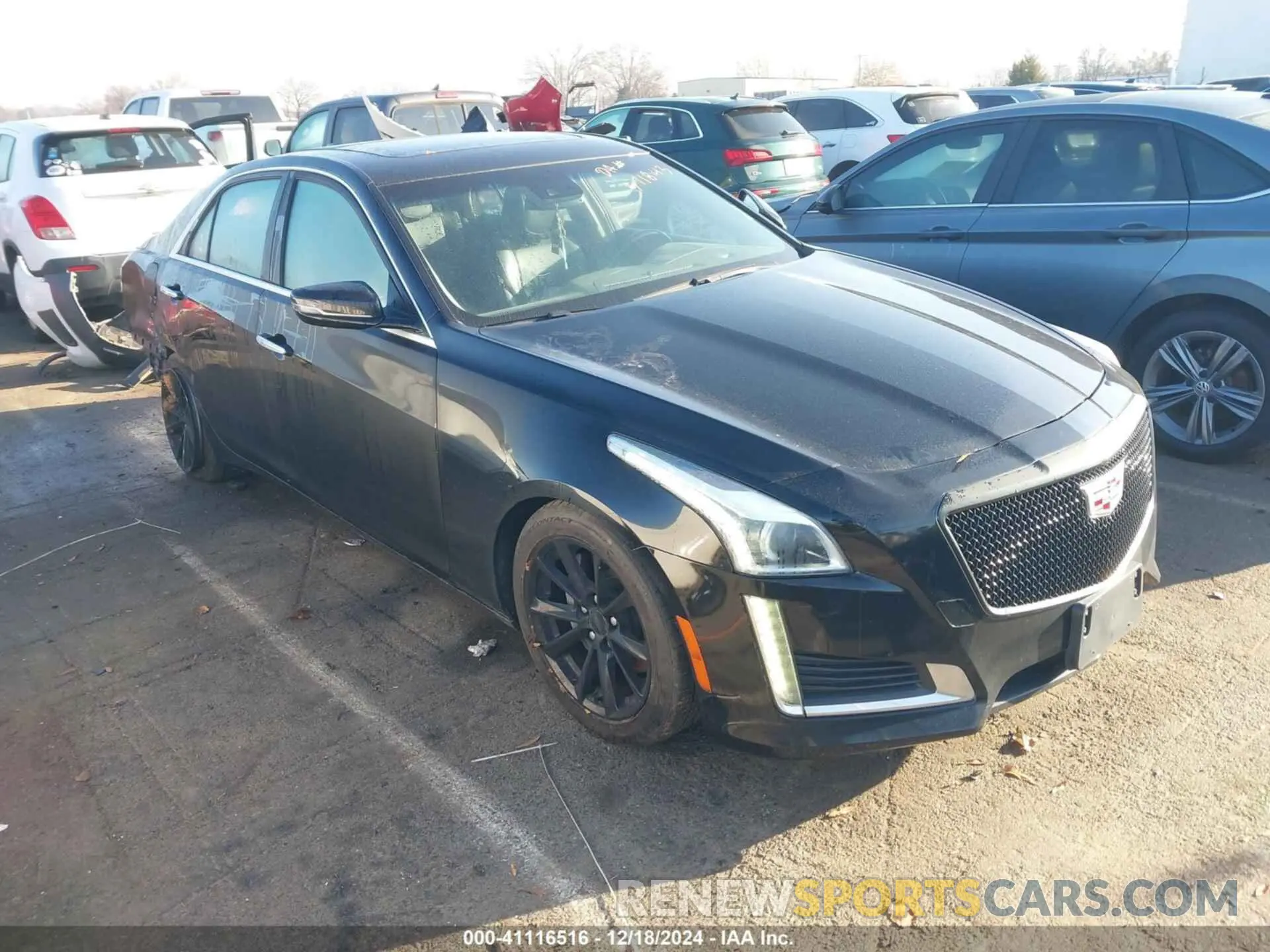 1 Photograph of a damaged car 1G6AR5SS5K0131355 CADILLAC CTS 2019