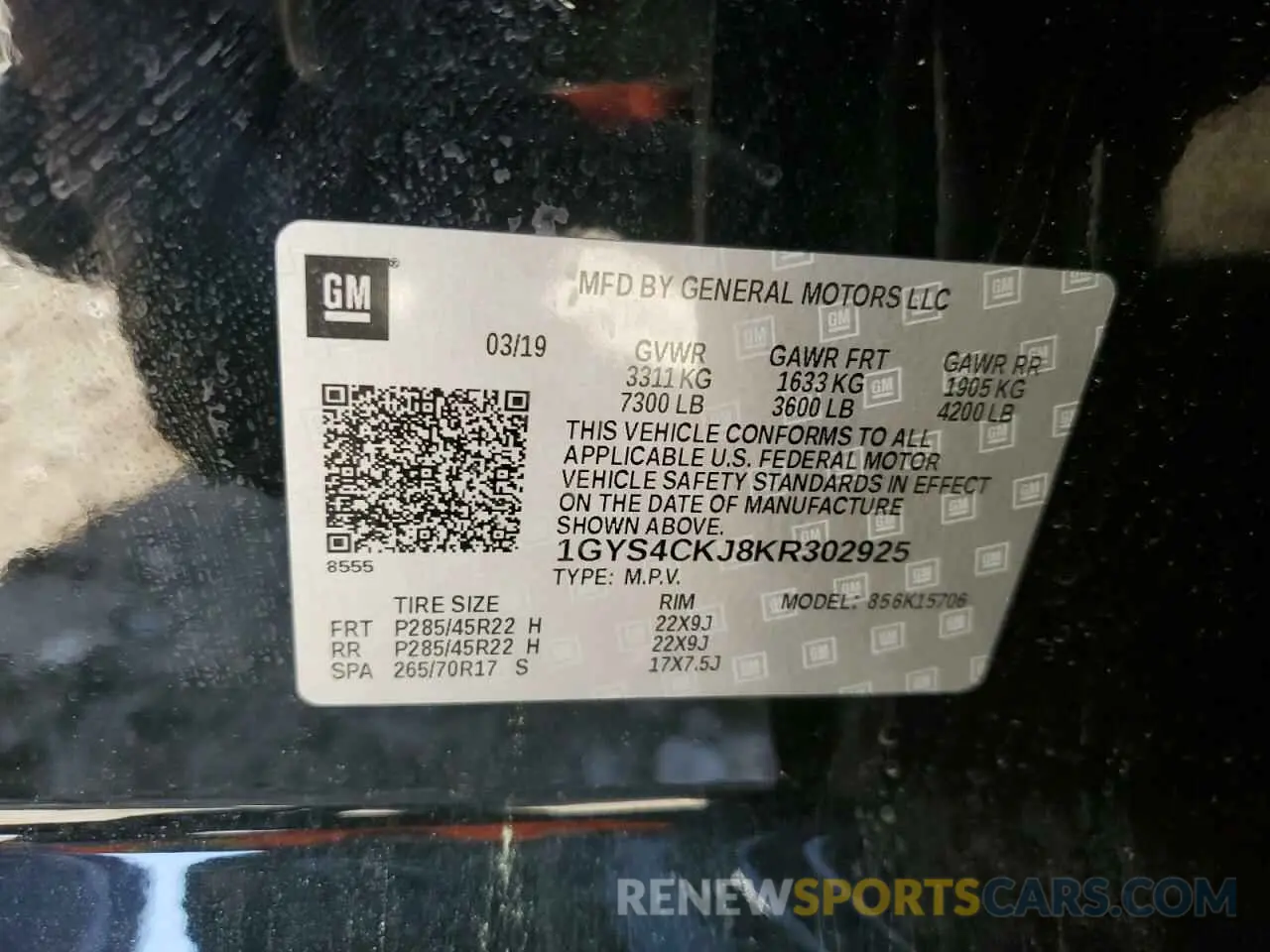 16 Фотография поврежденного автомобиля 1GYS4CKJ8KR302925 CADILLAC ESCALADE 2019