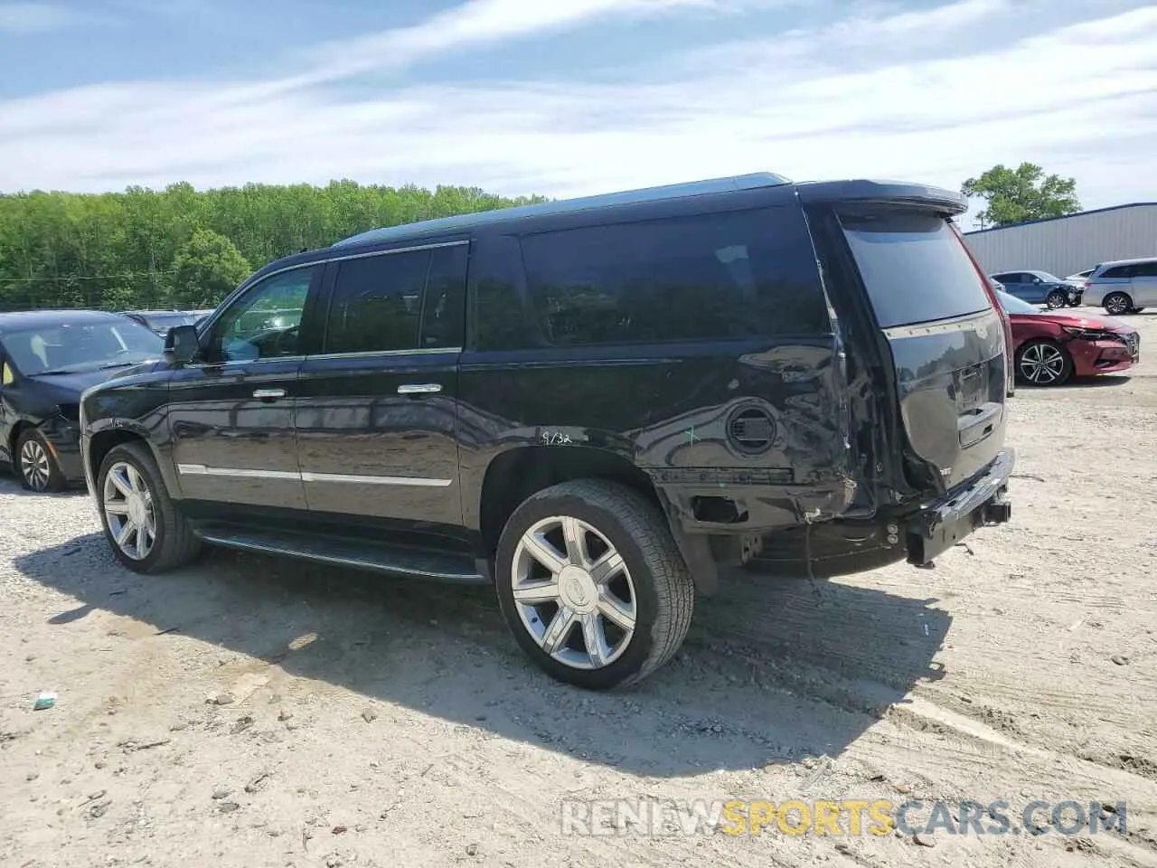 2 Photograph of a damaged car 1GYS4JKJ3KR300522 CADILLAC ESCALADE 2019