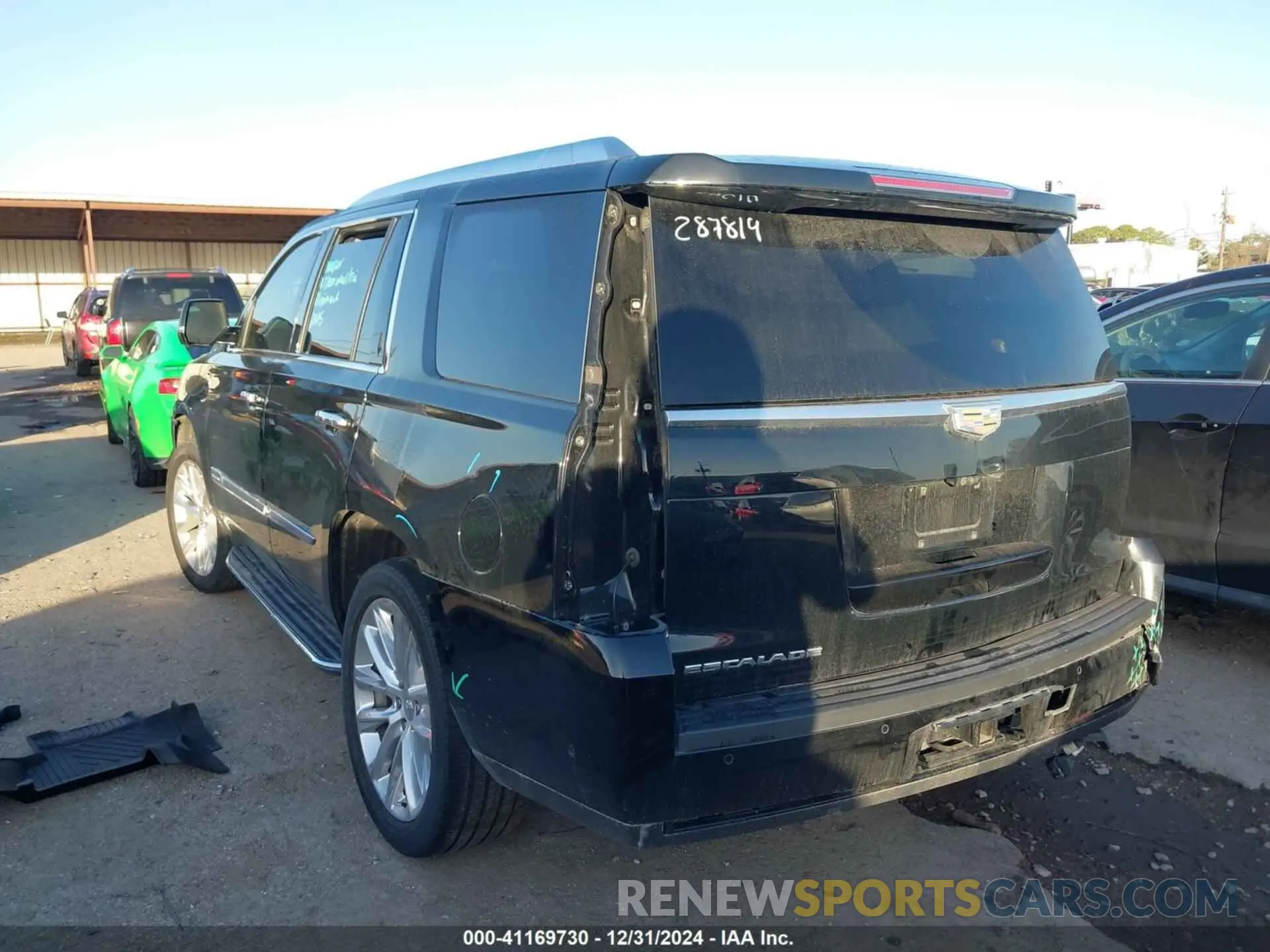 3 Фотография поврежденного автомобиля 1GYS3BKJ0LR159841 CADILLAC ESCALADE 2020