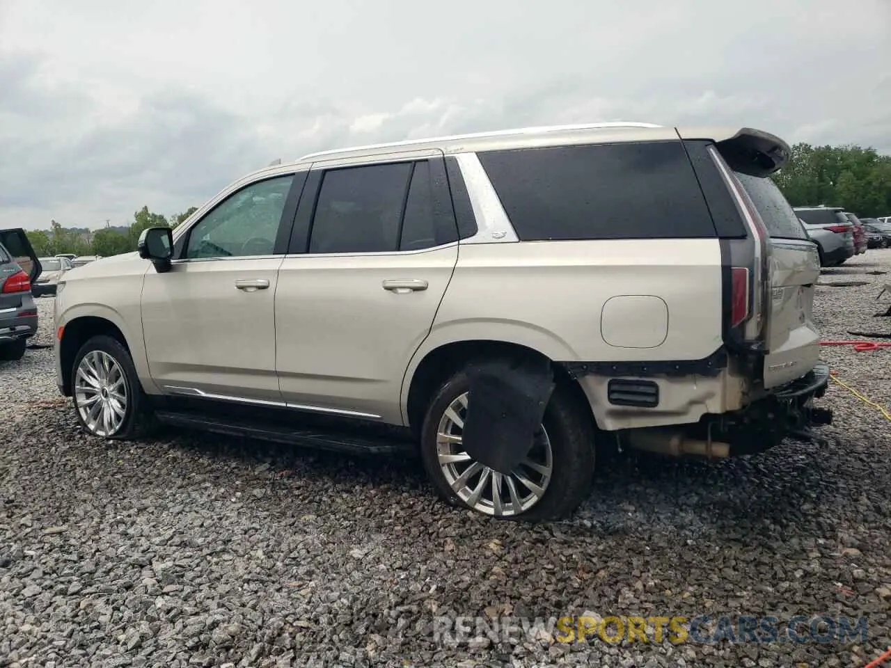 2 Фотография поврежденного автомобиля 1GYS3BKL1MR253813 CADILLAC ESCALADE 2021