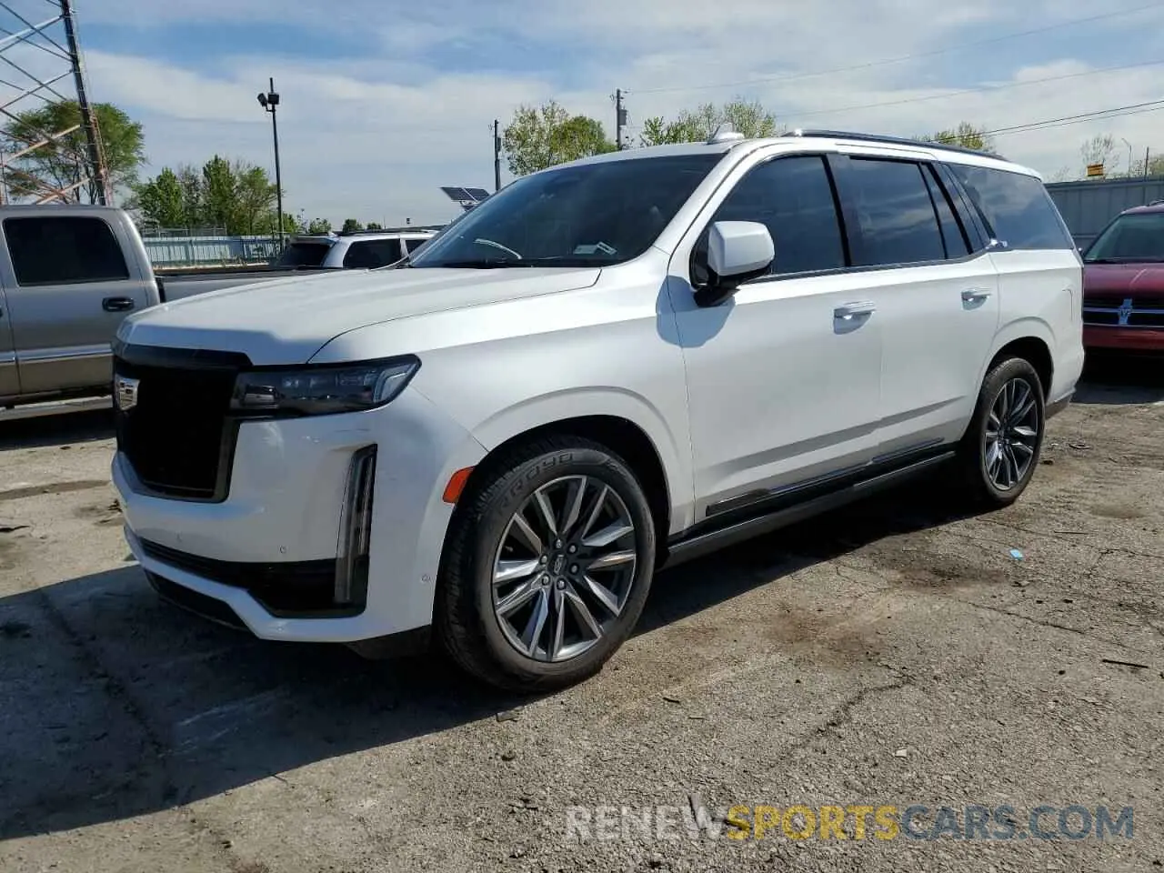 1 Photograph of a damaged car 1GYS3GKLXMR378824 CADILLAC ESCALADE 2021