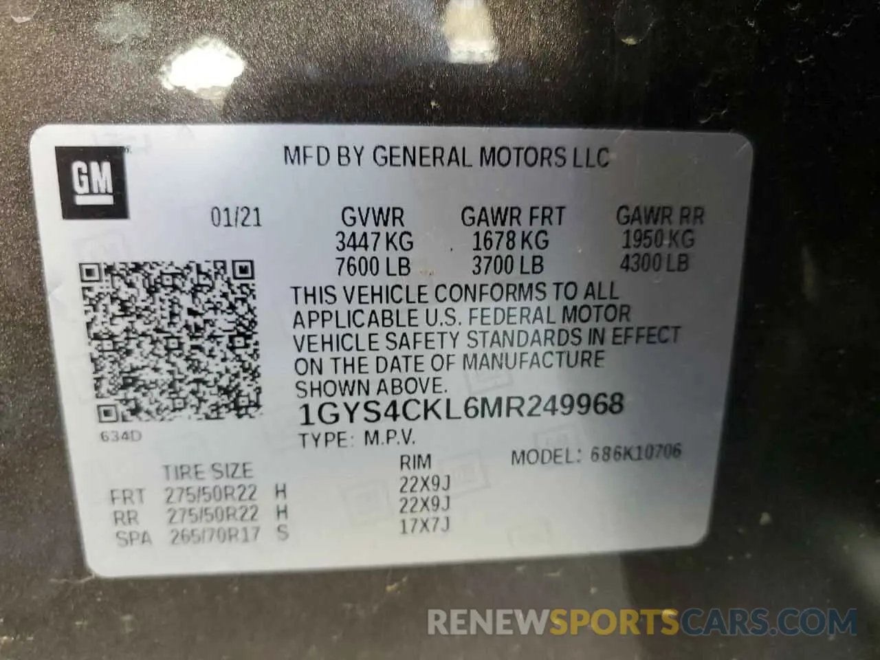 14 Фотография поврежденного автомобиля 1GYS4CKL6MR249968 CADILLAC ESCALADE 2021