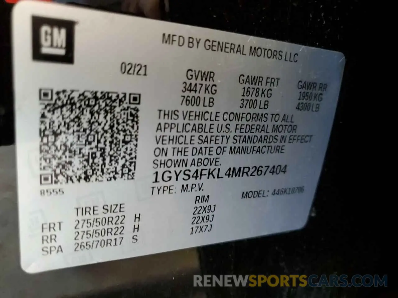 14 Фотография поврежденного автомобиля 1GYS4FKL4MR267404 CADILLAC ESCALADE 2021