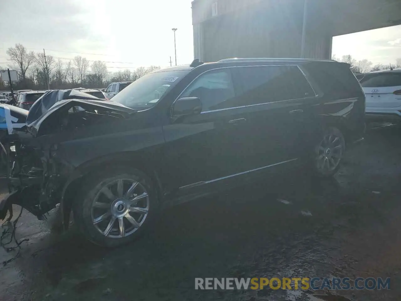1 Фотография поврежденного автомобиля 1GYS4MKLXMR343647 CADILLAC ESCALADE 2021