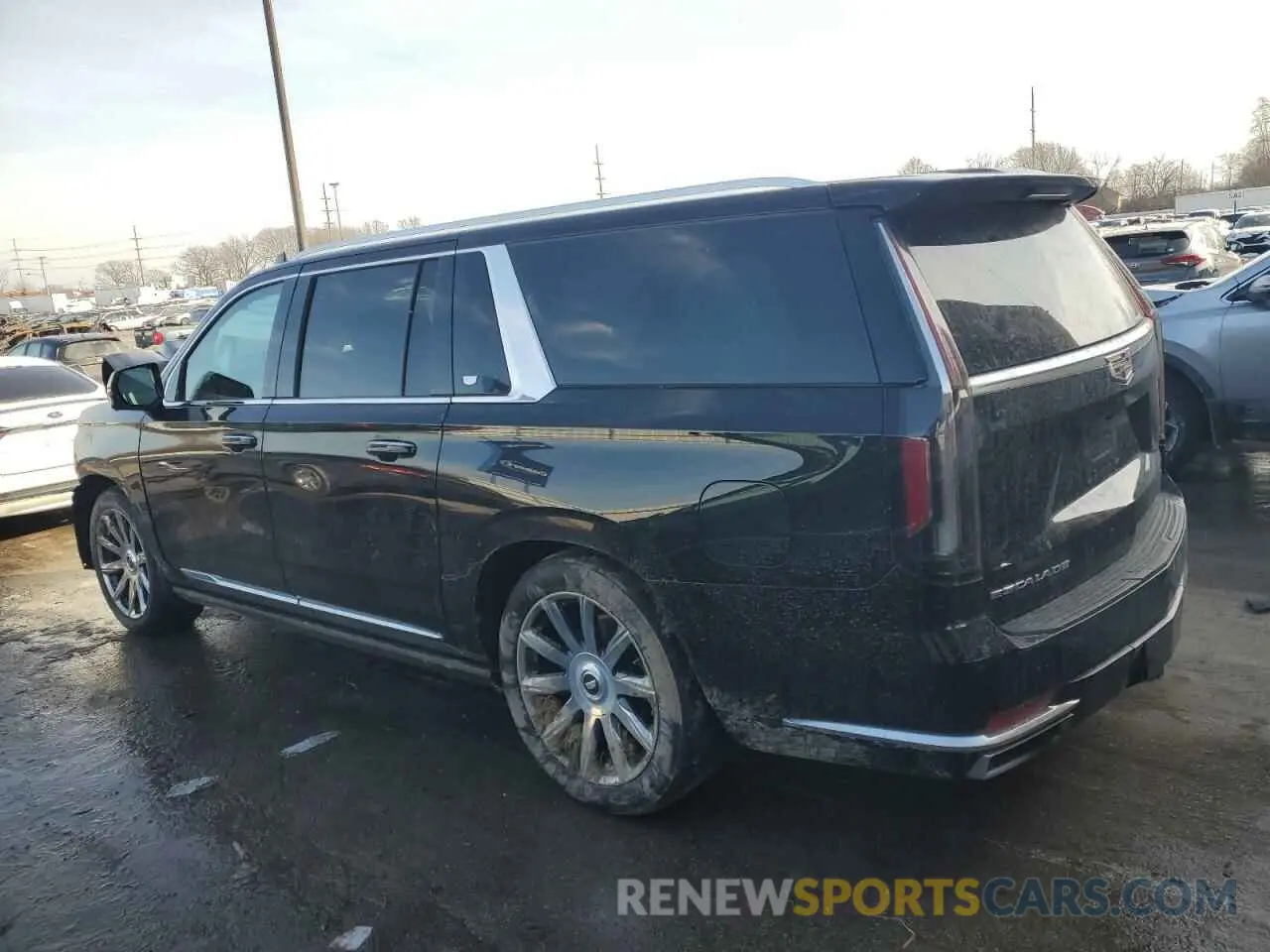 2 Фотография поврежденного автомобиля 1GYS4MKLXMR343647 CADILLAC ESCALADE 2021