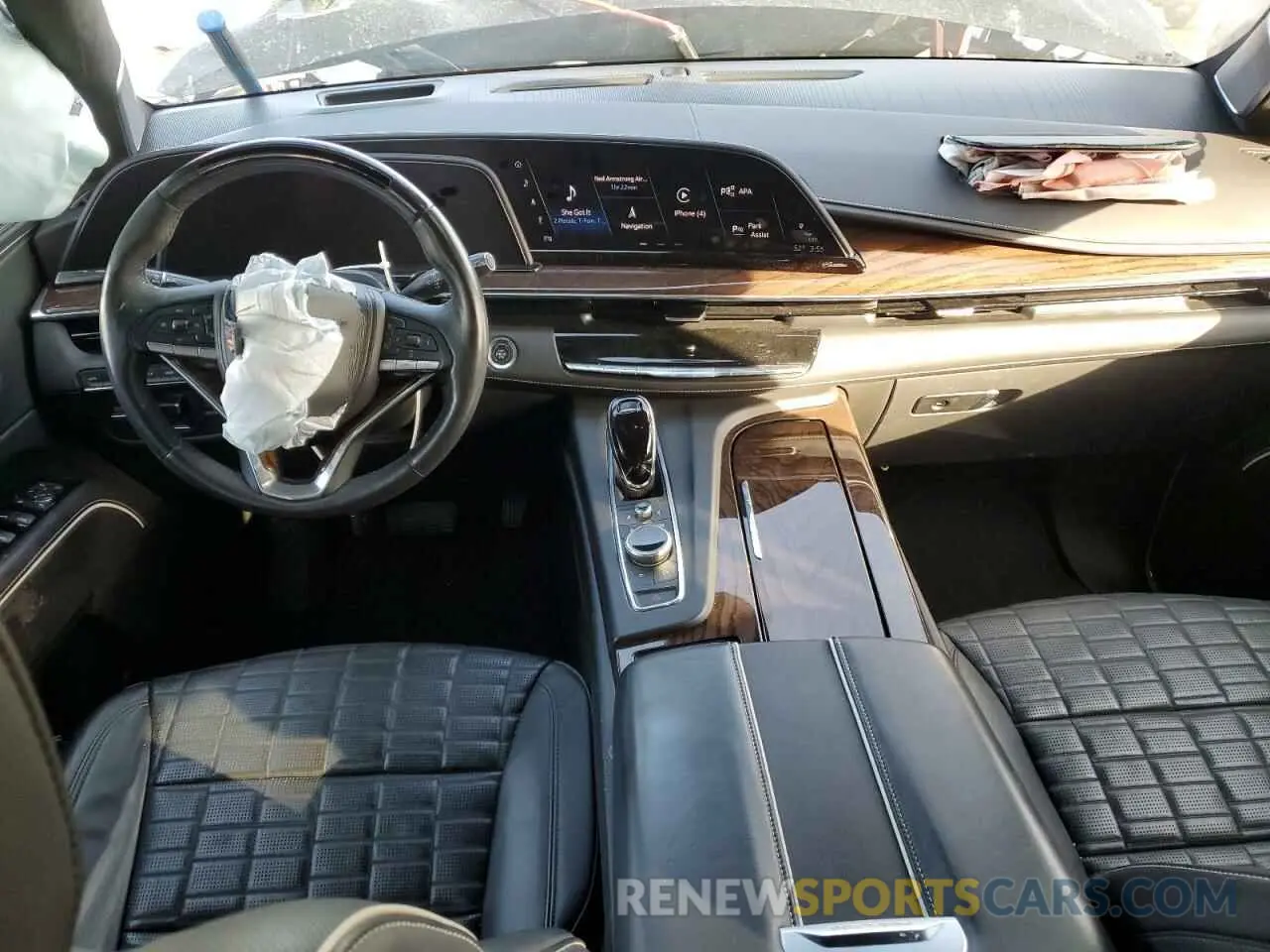 8 Фотография поврежденного автомобиля 1GYS4MKLXMR343647 CADILLAC ESCALADE 2021