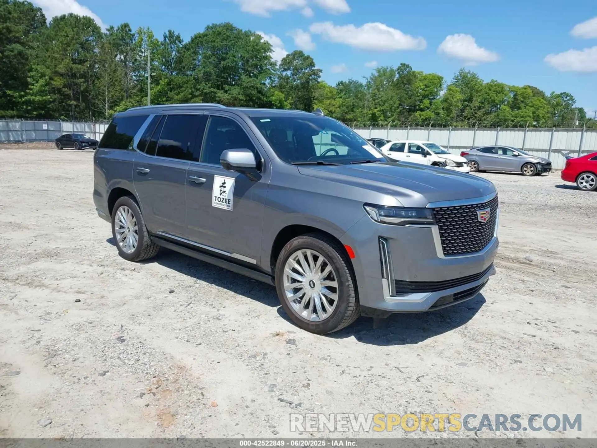 1 Photograph of a damaged car 1GYS3CKL9NR206472 CADILLAC ESCALADE 2022