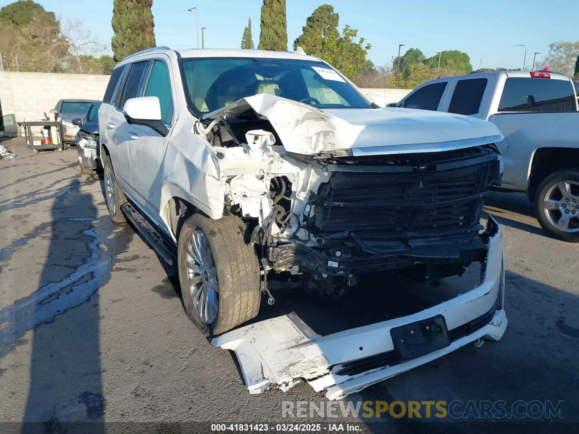 1 Фотография поврежденного автомобиля 1GYS4BKLXNR162960 CADILLAC ESCALADE 2022