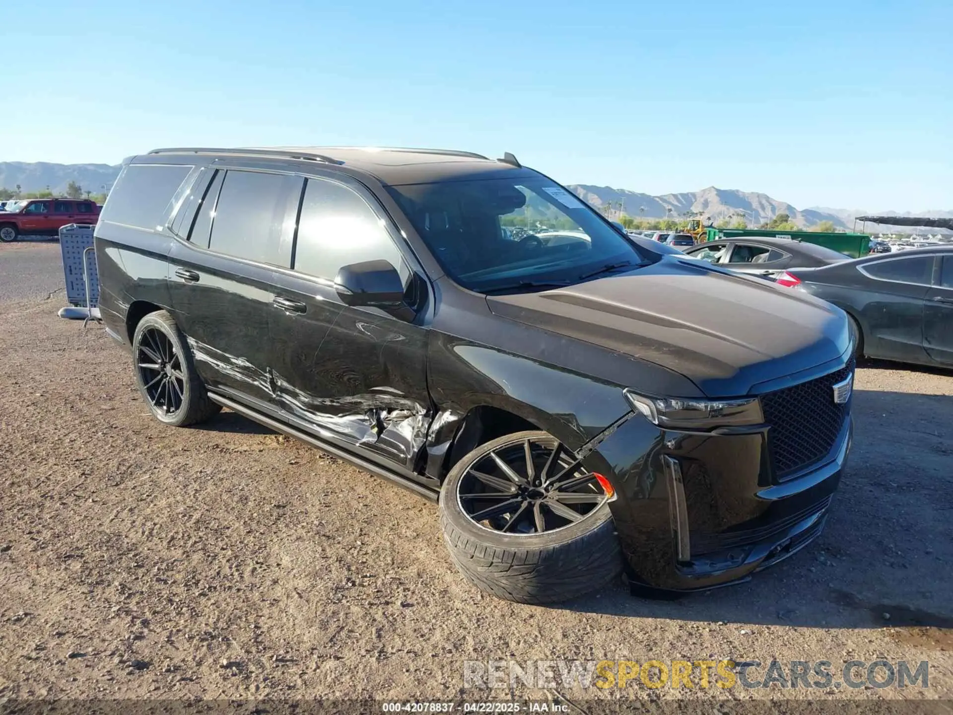 1 Photograph of a damaged car 1GYS4GKL1NR136924 CADILLAC ESCALADE 2022