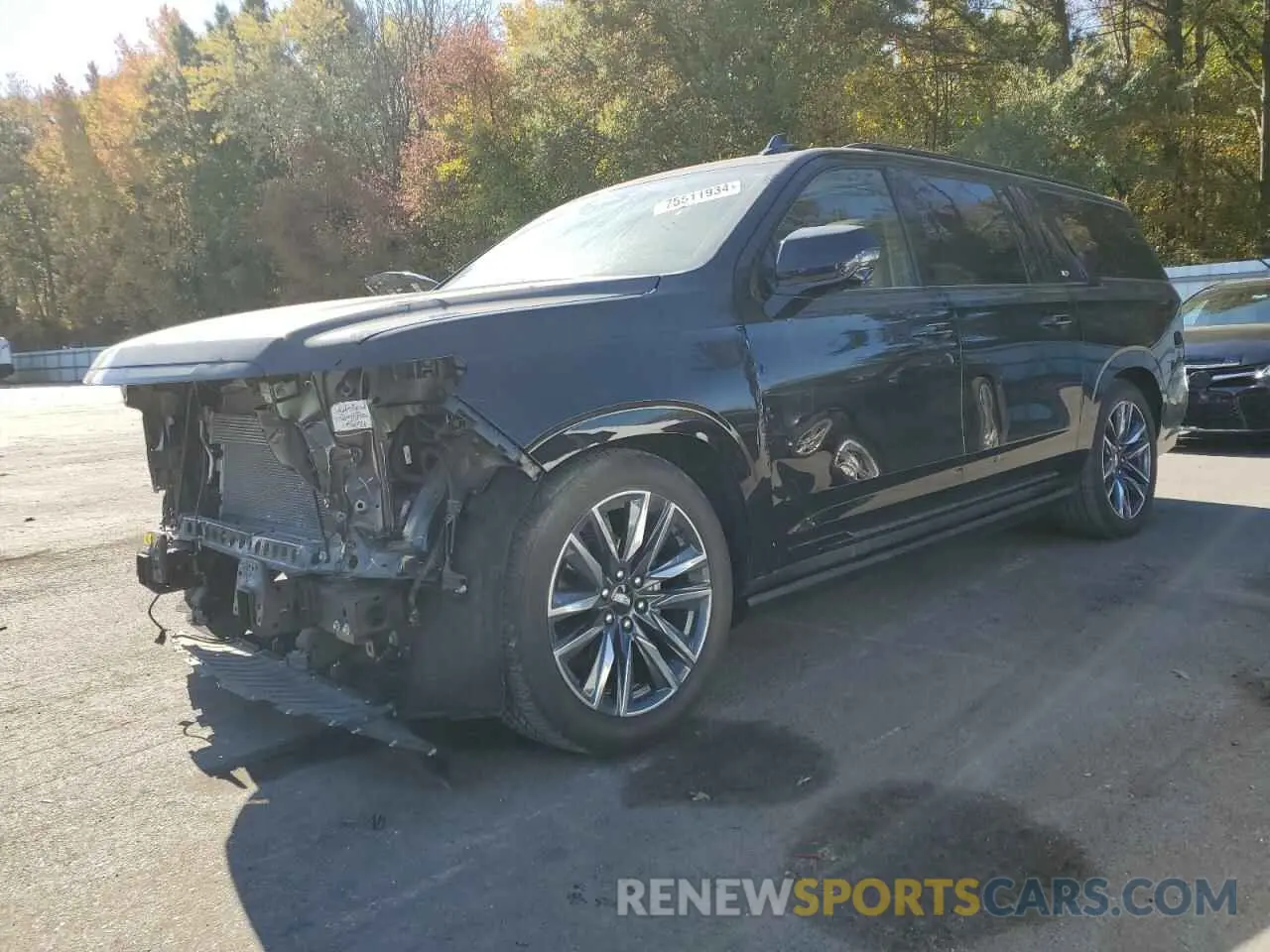 1 Photograph of a damaged car 1GYS4PKL3NR363595 CADILLAC ESCALADE 2022