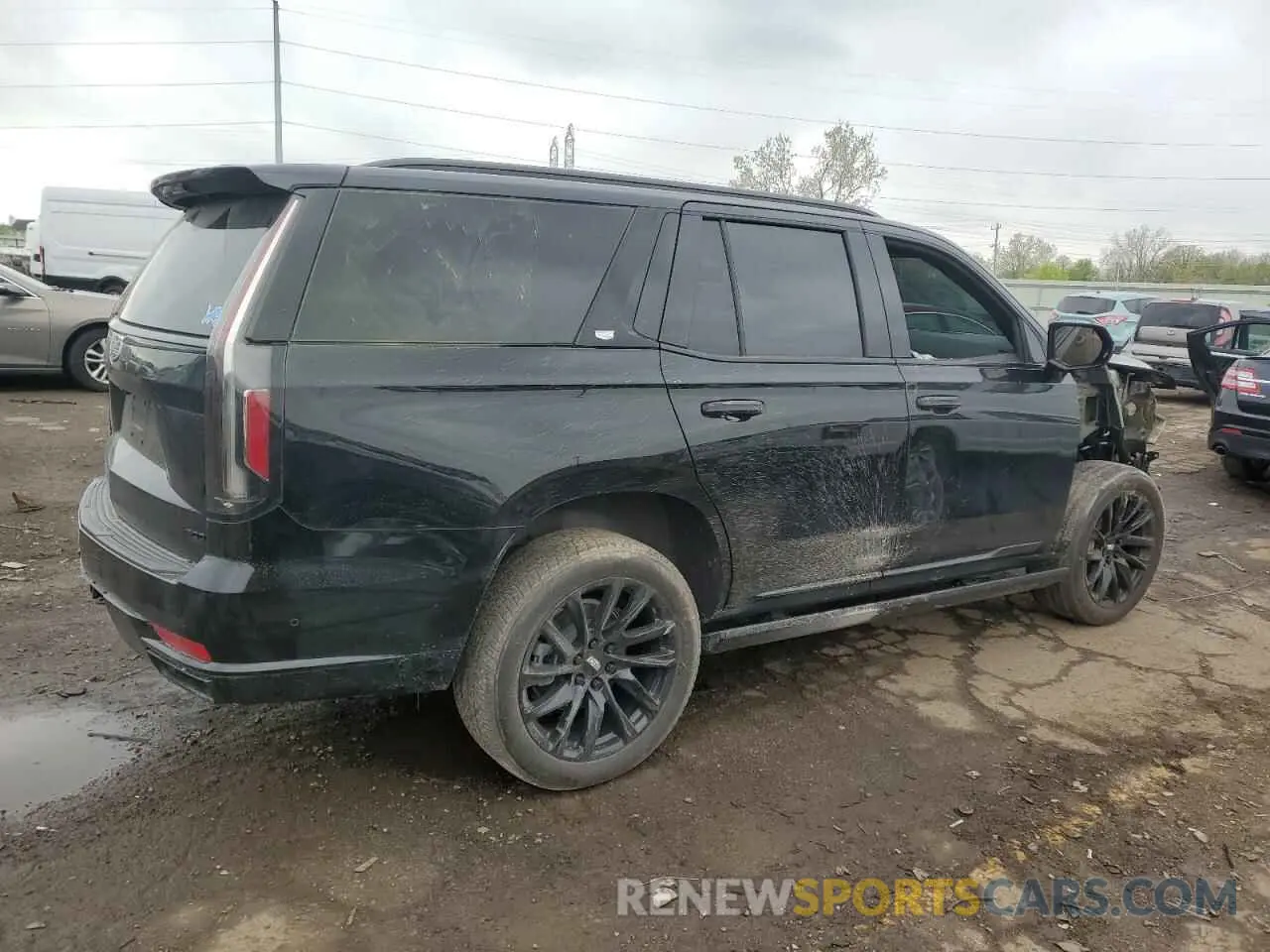 3 Фотография поврежденного автомобиля 1GYS4FKL1PR258793 CADILLAC ESCALADE 2023