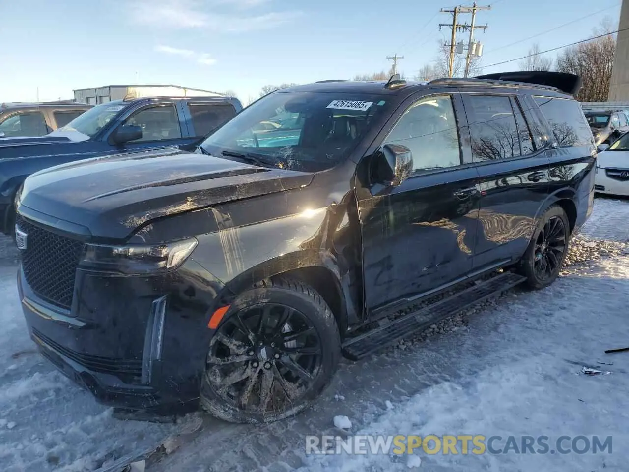 1 Photograph of a damaged car 1GYS4FKLXPR131637 CADILLAC ESCALADE 2023
