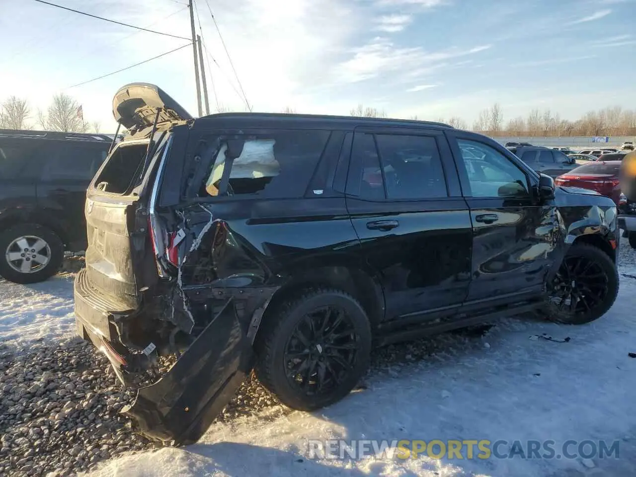 3 Photograph of a damaged car 1GYS4FKLXPR131637 CADILLAC ESCALADE 2023