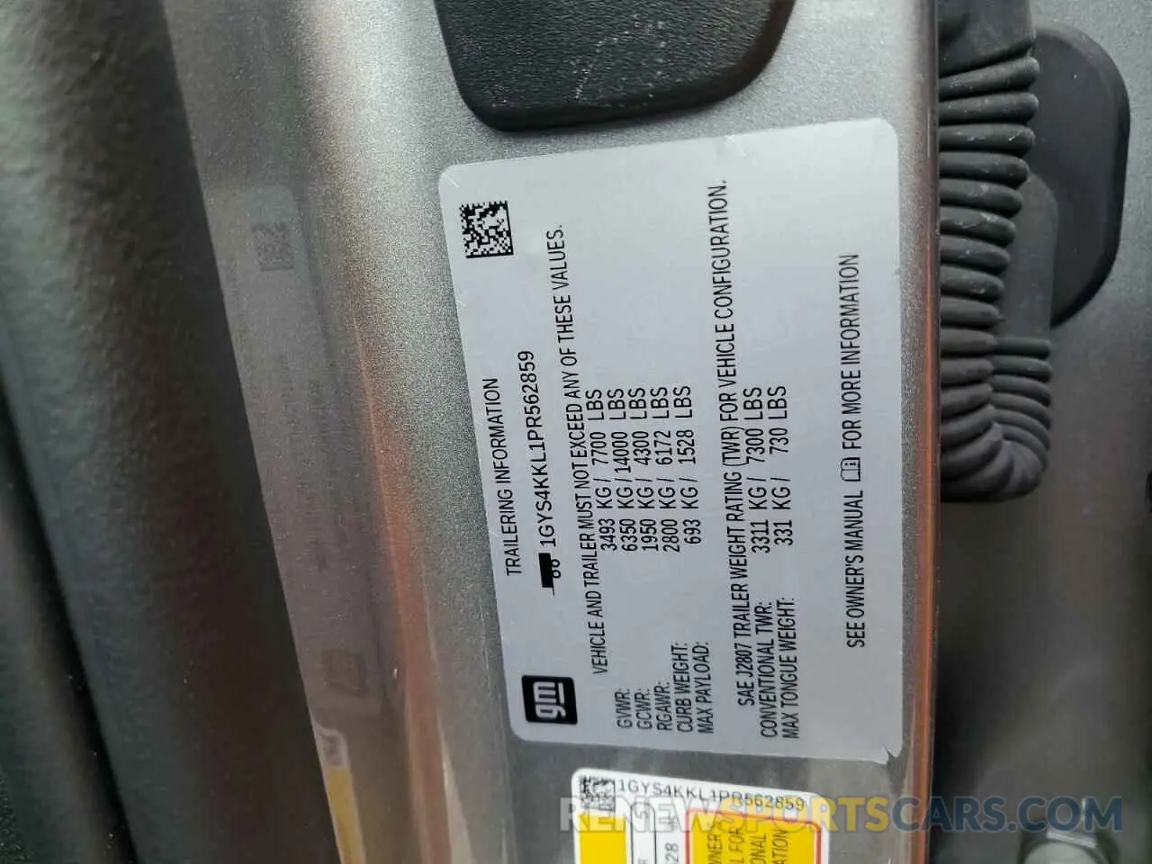 13 Фотография поврежденного автомобиля 1GYS4KKL1PR562859 CADILLAC ESCALADE 2023