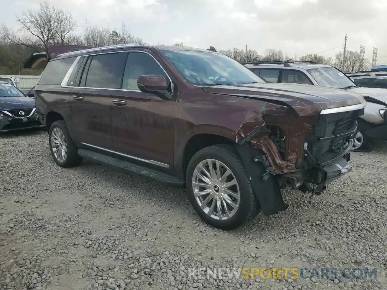 4 Фотография поврежденного автомобиля 1GYS4KKL8PR504649 CADILLAC ESCALADE 2023