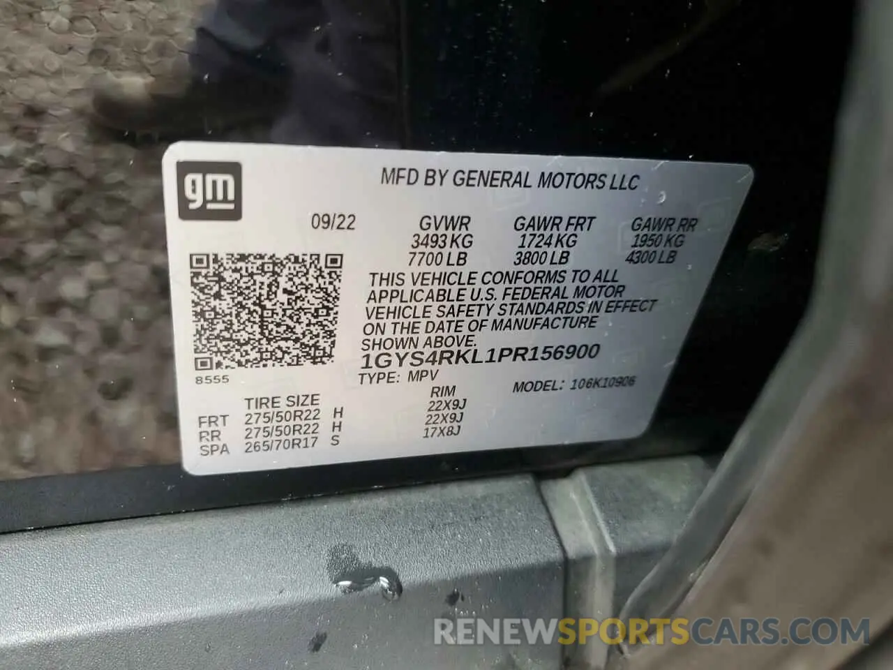 14 Photograph of a damaged car 1GYS4RKL1PR156900 CADILLAC ESCALADE 2023