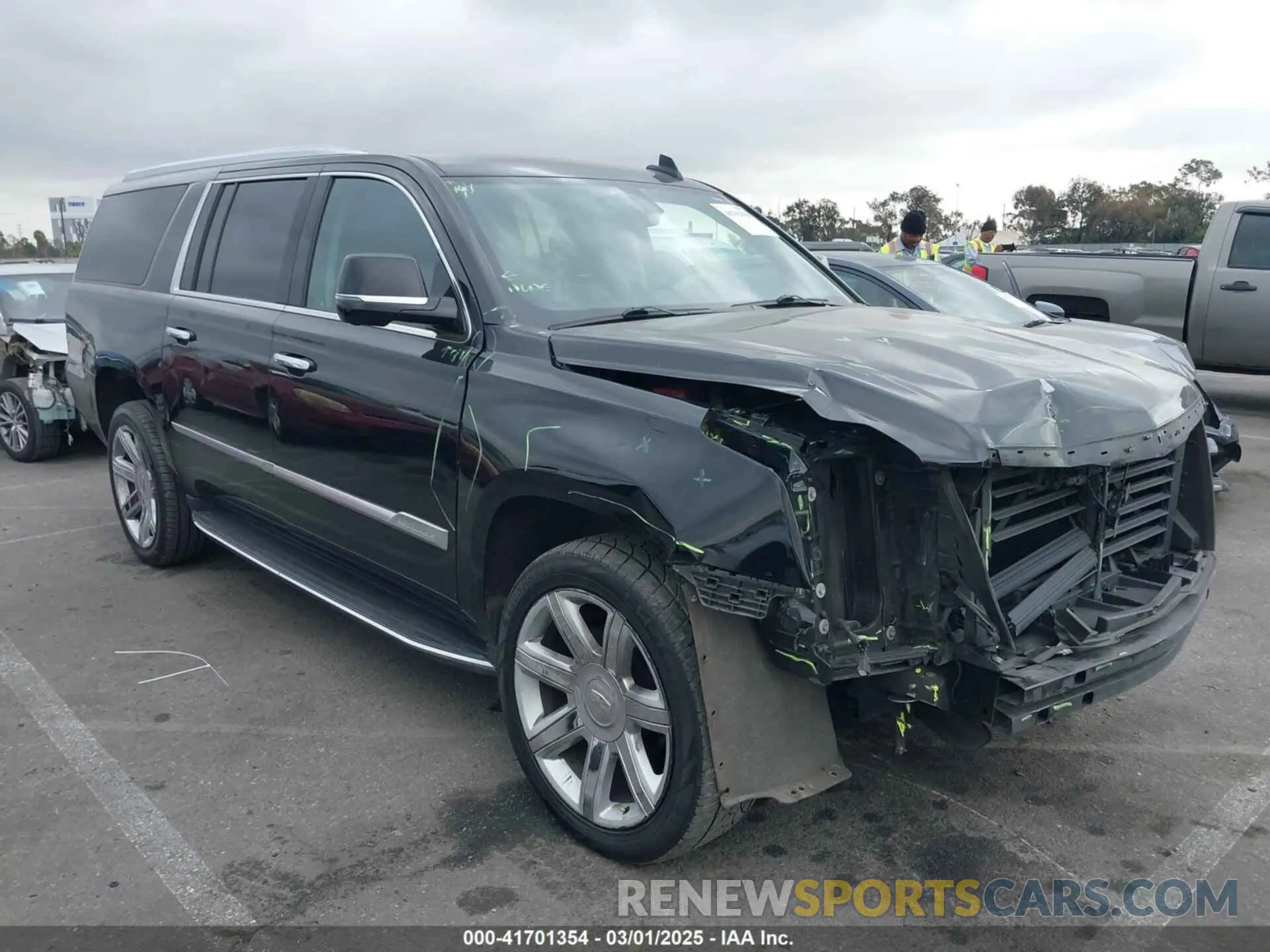 1 Photograph of a damaged car 1GYS4GKJ6LR270968 CADILLAC ESCALADE ESV 2020