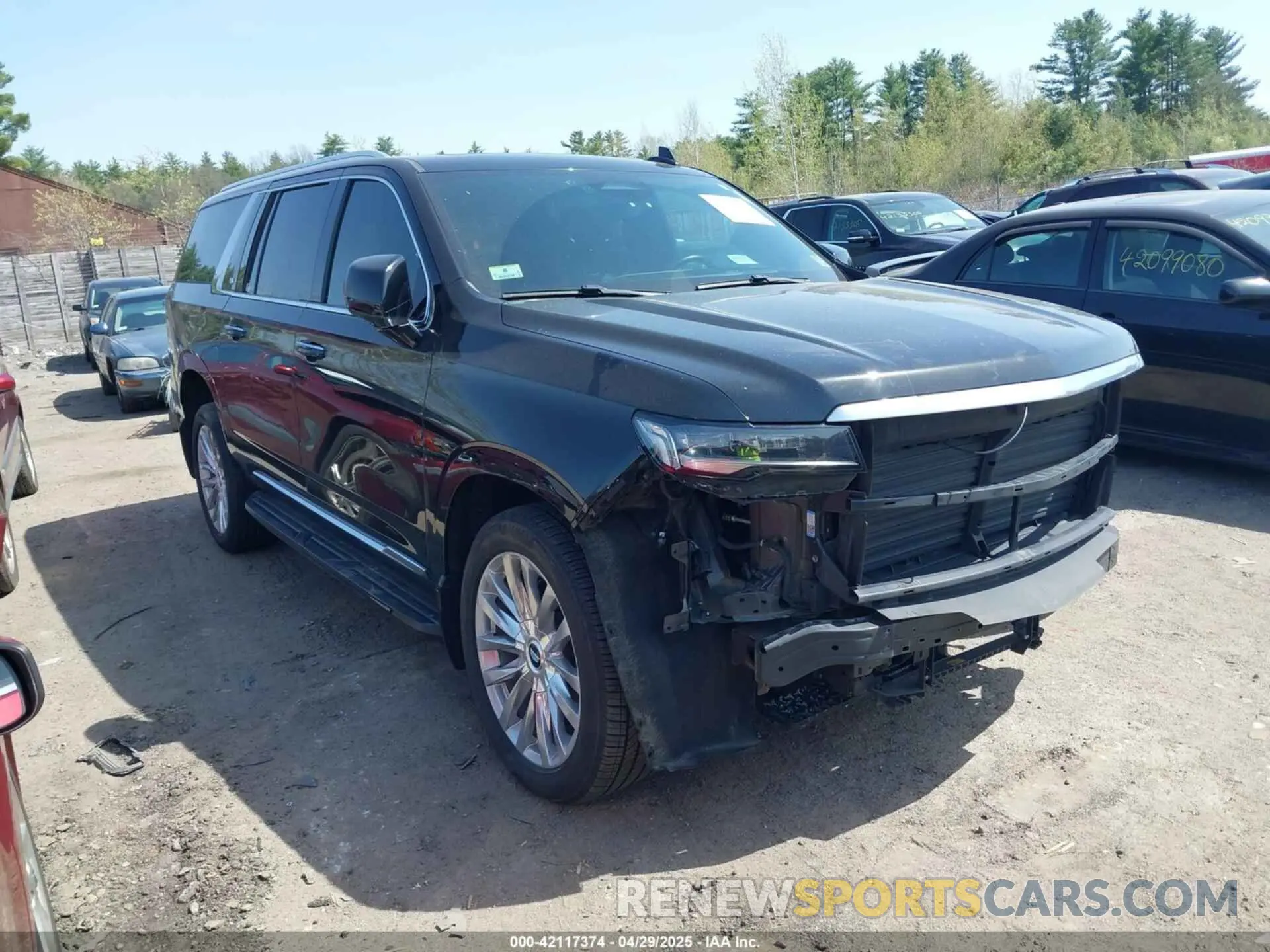 1 Photograph of a damaged car 1GYS4KKL2MR487472 CADILLAC ESCALADE ESV 2021