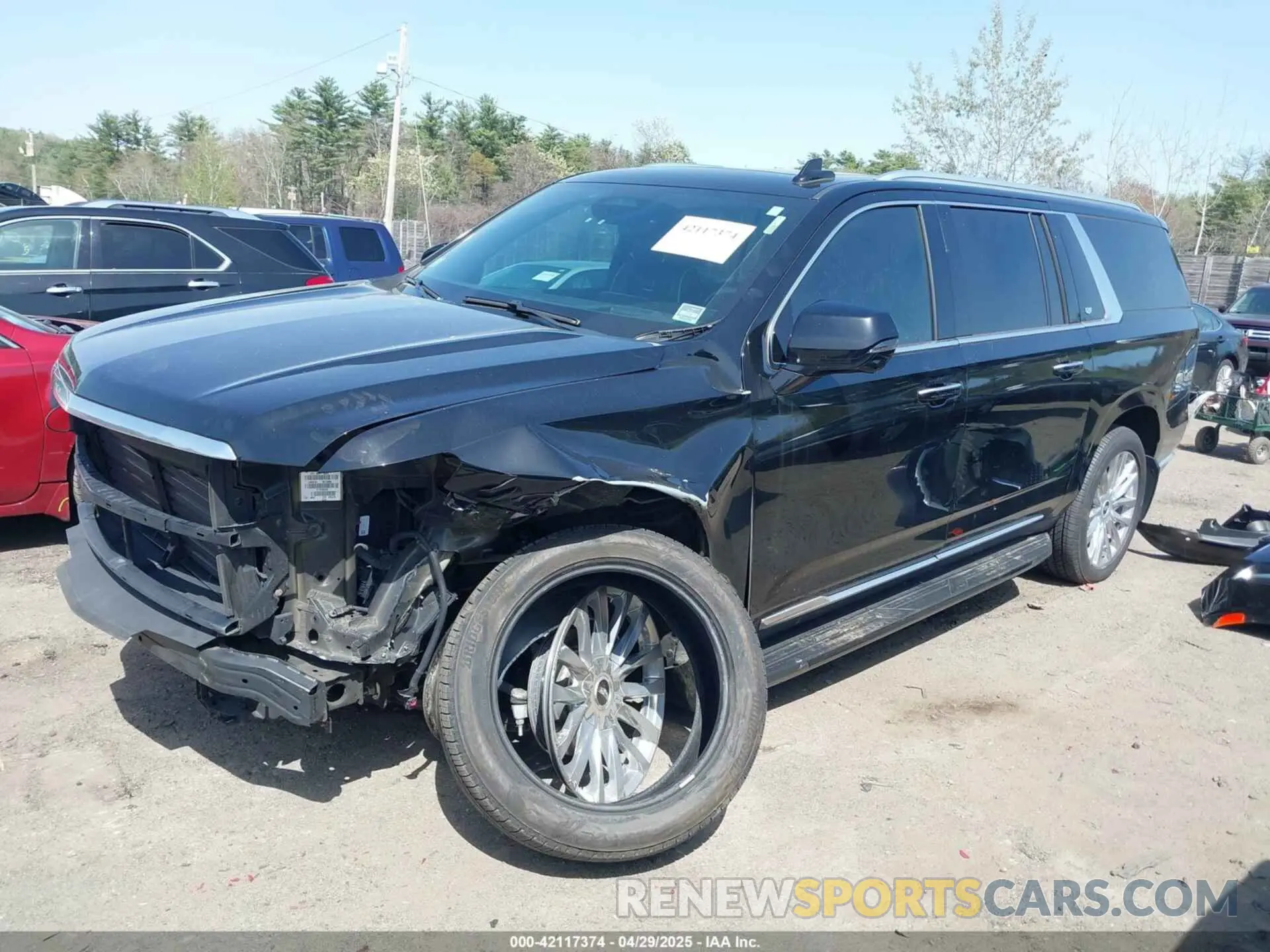2 Photograph of a damaged car 1GYS4KKL2MR487472 CADILLAC ESCALADE ESV 2021