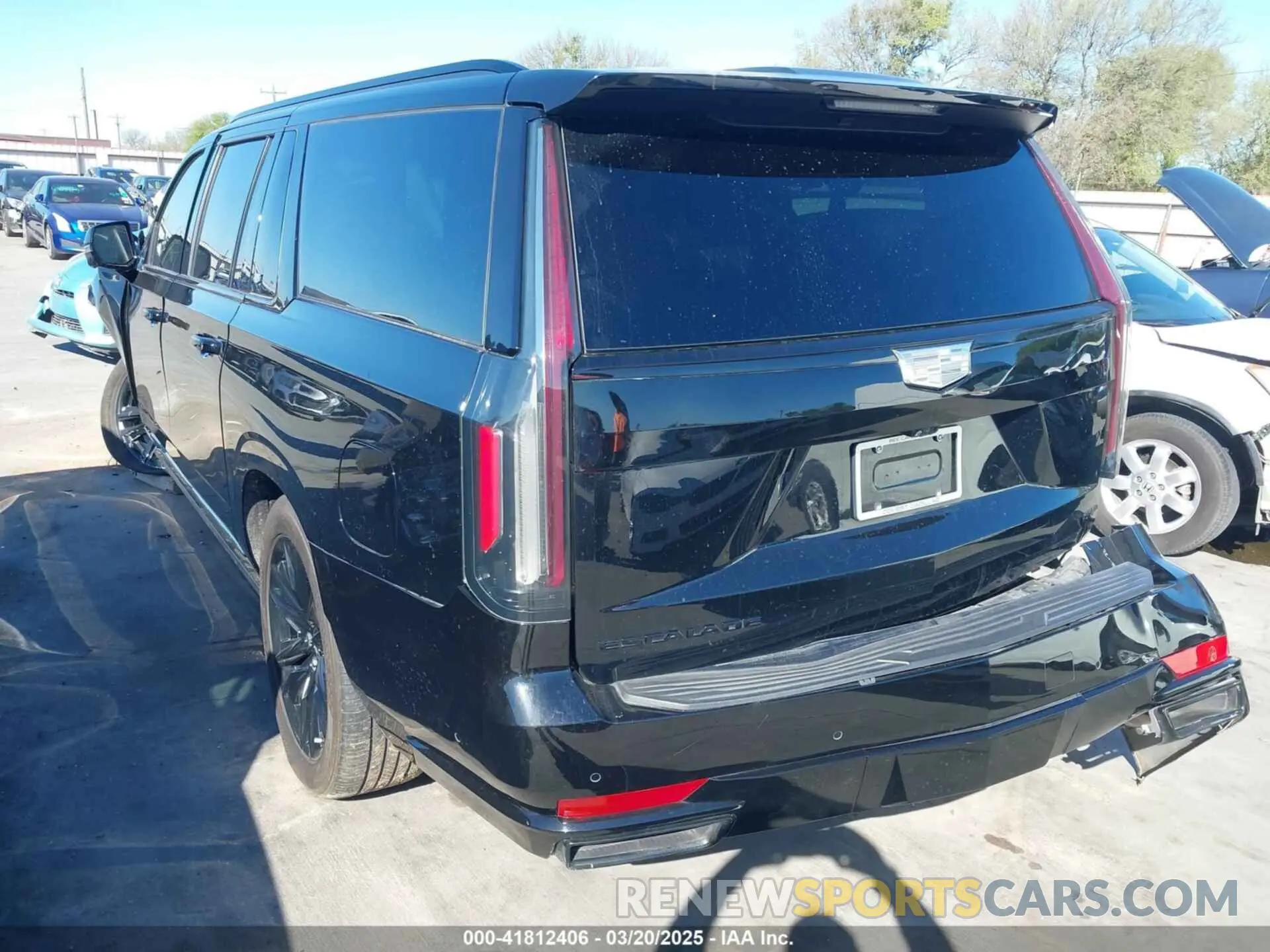 3 Photograph of a damaged car 1GYS4PKL3MR341773 CADILLAC ESCALADE ESV 2021