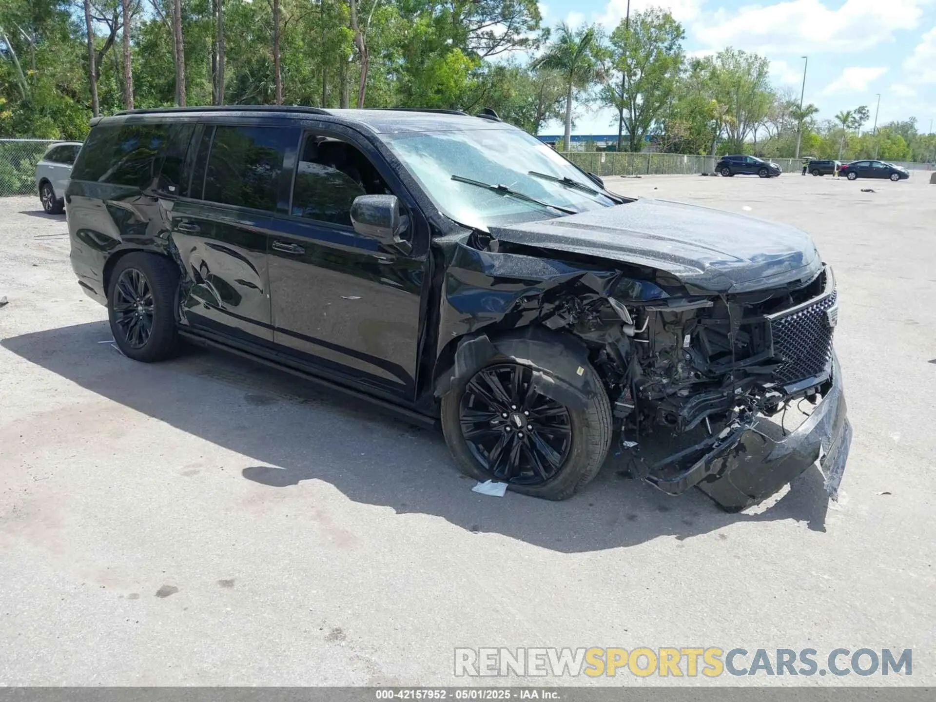 1 Photograph of a damaged car 1GYS4PKLXMR275092 CADILLAC ESCALADE ESV 2021