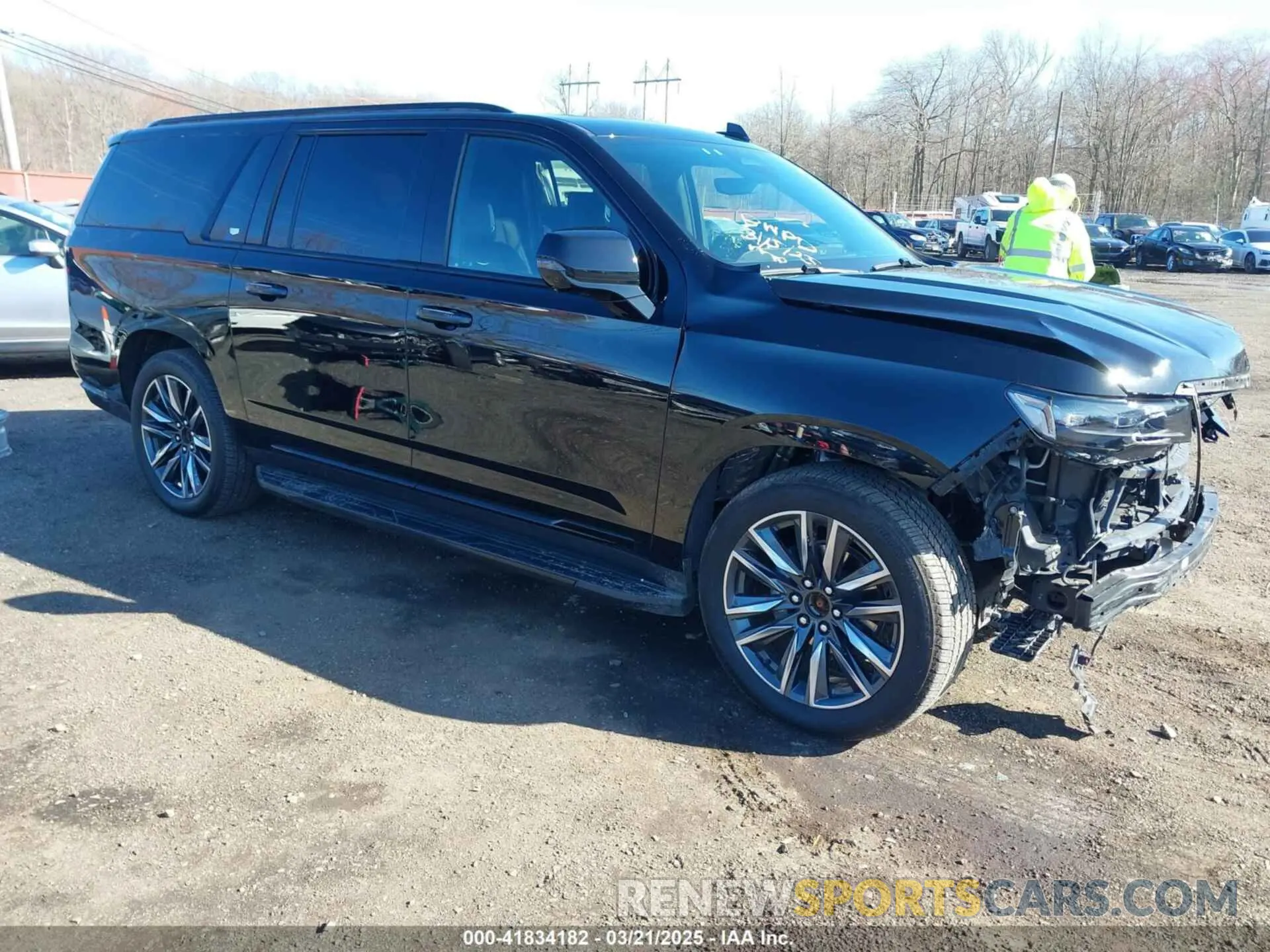 1 Фотография поврежденного автомобиля 1GYS4RKL1MR300022 CADILLAC ESCALADE ESV 2021