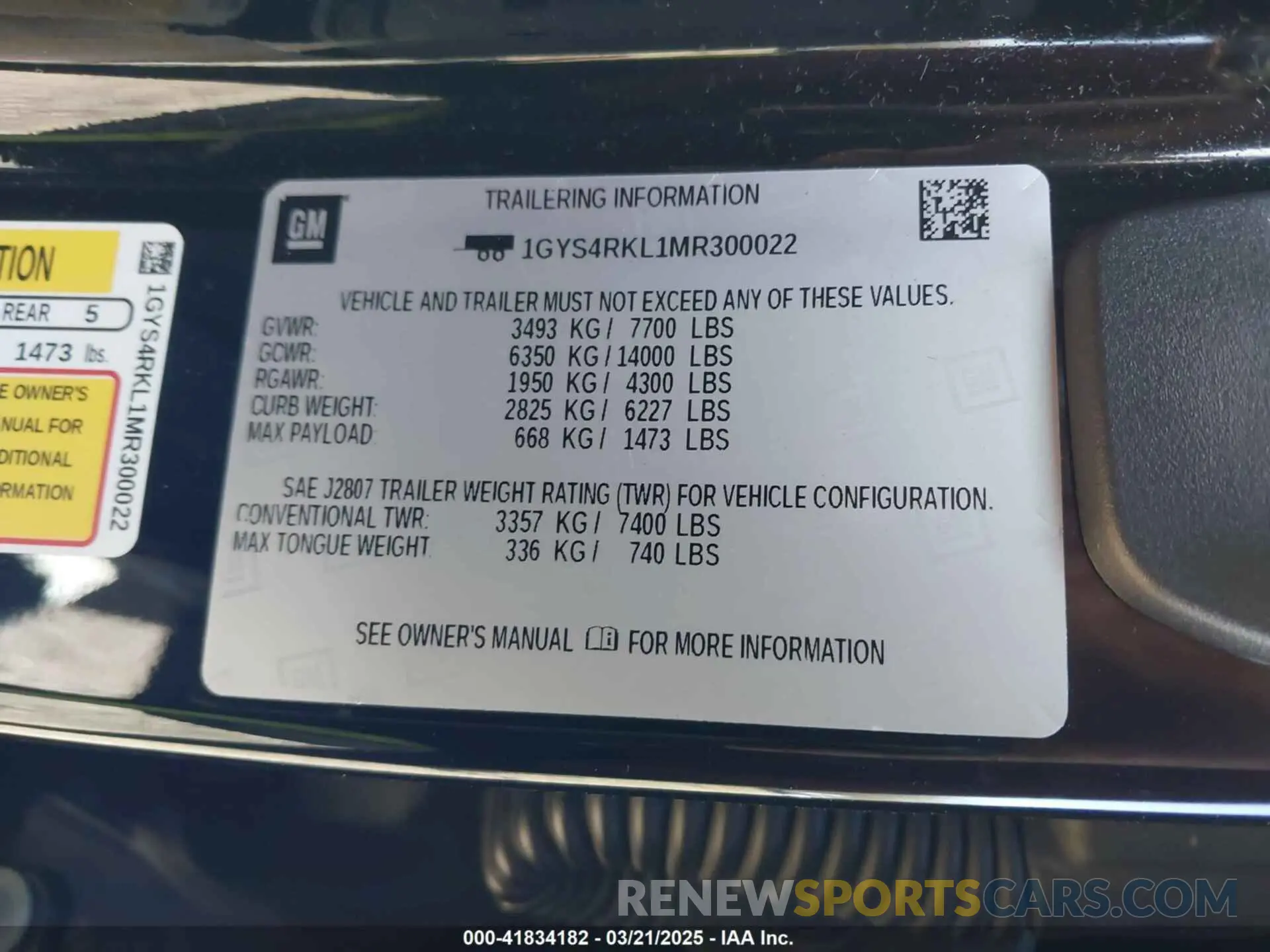 9 Фотография поврежденного автомобиля 1GYS4RKL1MR300022 CADILLAC ESCALADE ESV 2021