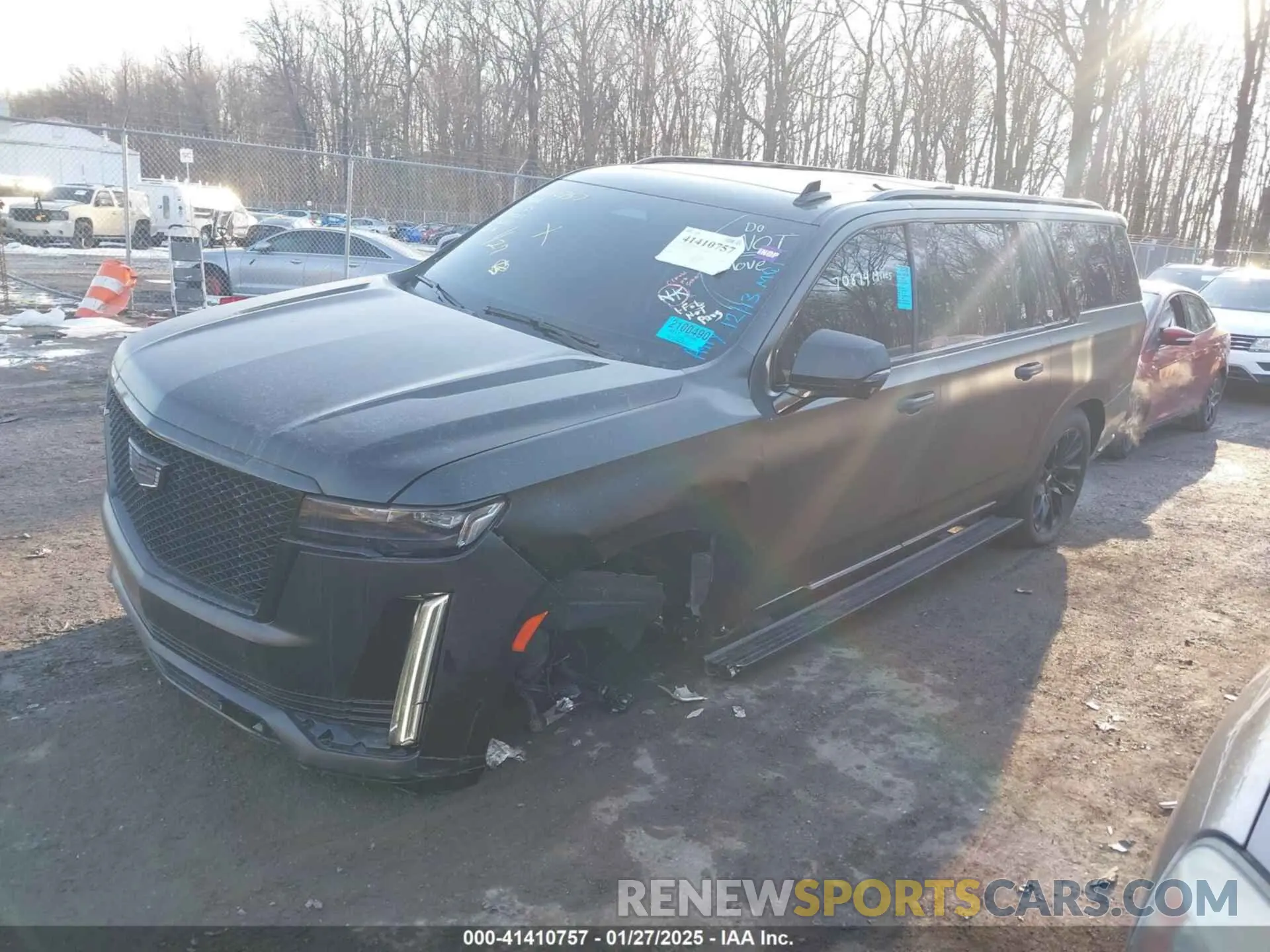 2 Photograph of a damaged car 1GYS4RKL0NR261957 CADILLAC ESCALADE ESV 2022
