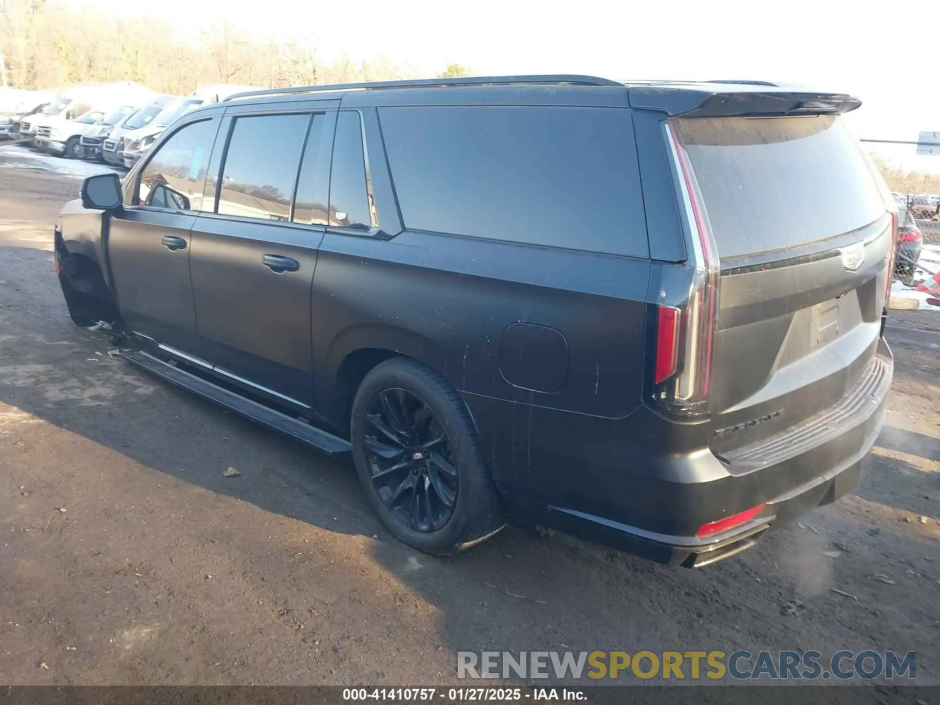 3 Photograph of a damaged car 1GYS4RKL0NR261957 CADILLAC ESCALADE ESV 2022