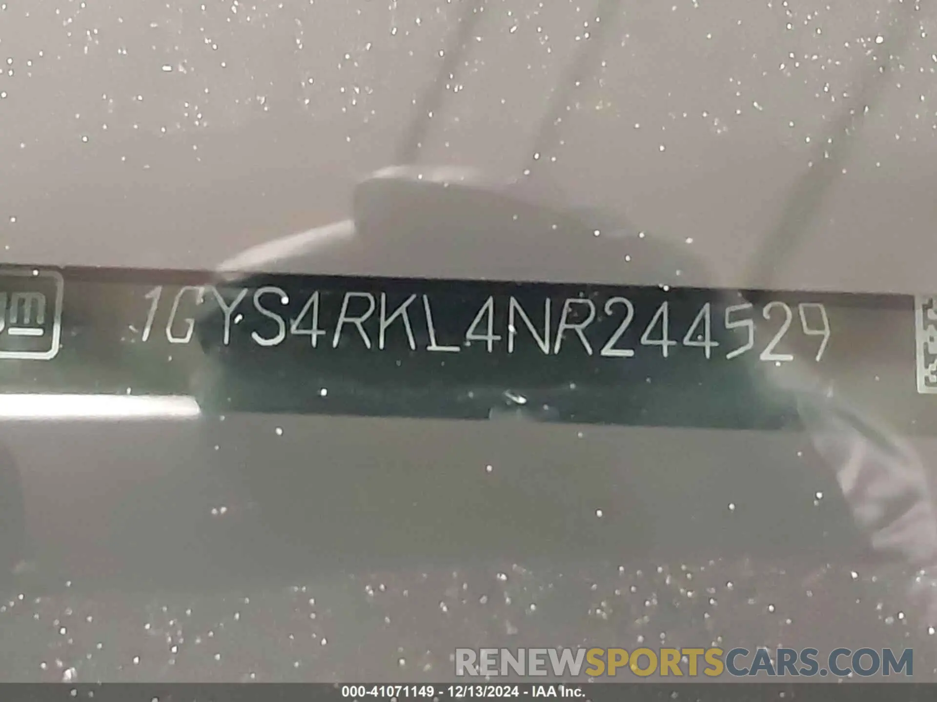 11 Photograph of a damaged car 1GYS4RKL4NR244529 CADILLAC ESCALADE ESV 2022