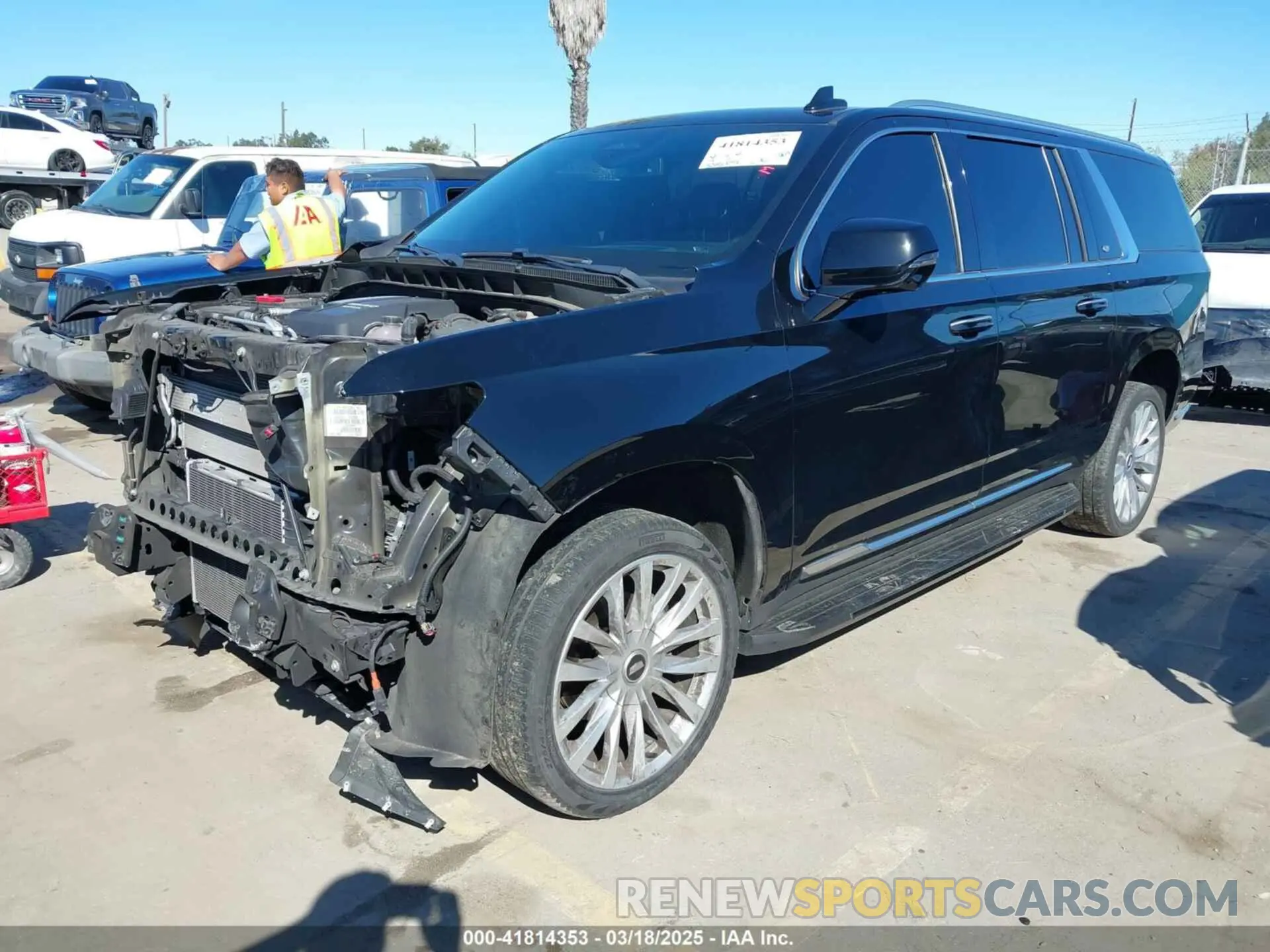 2 Фотография поврежденного автомобиля 1GYS3JKT1PR331084 CADILLAC ESCALADE ESV 2023