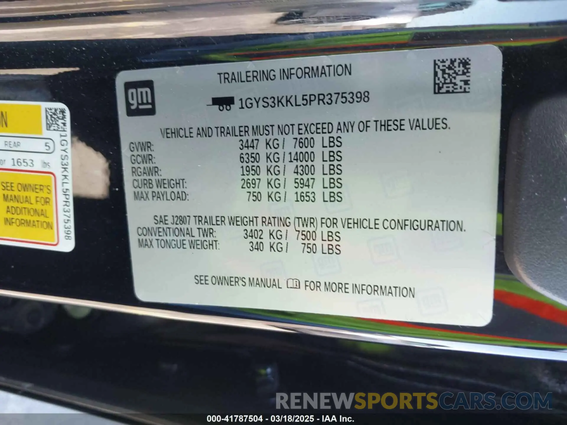 9 Фотография поврежденного автомобиля 1GYS3KKL5PR375398 CADILLAC ESCALADE ESV 2023