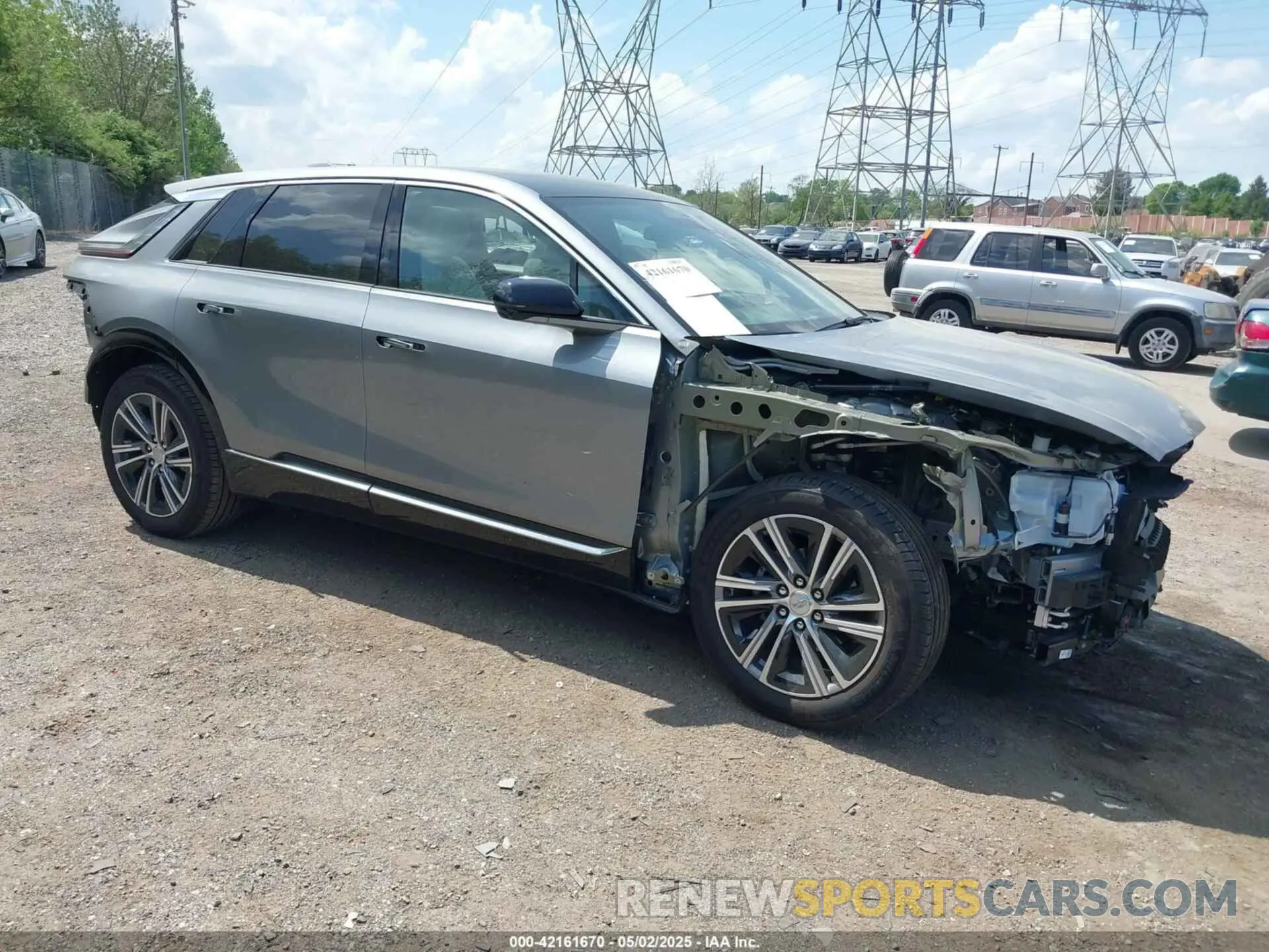1 Photograph of a damaged car 1GYKPRRL8RZ128706 CADILLAC LYRIQ 2024