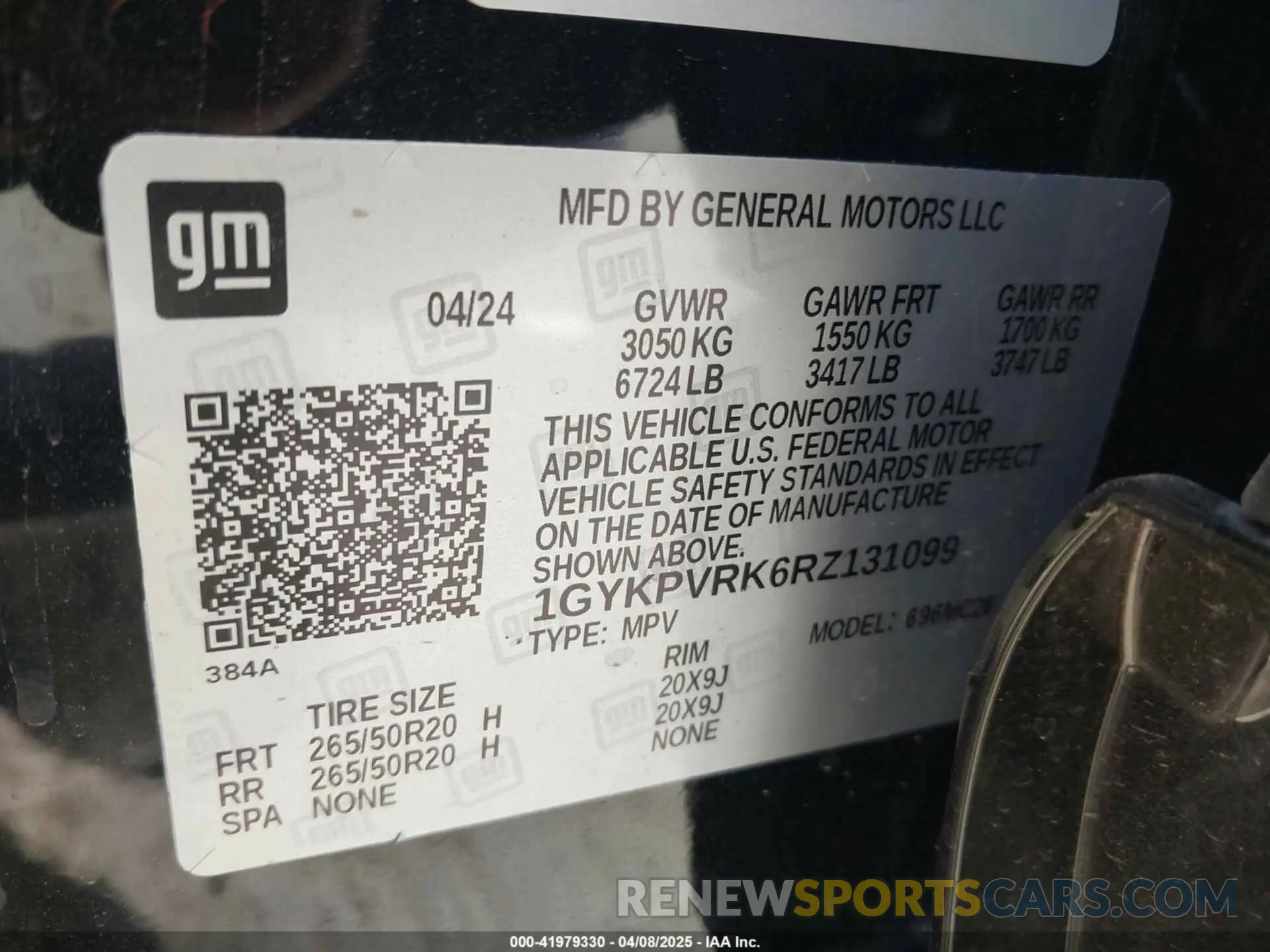 9 Фотография поврежденного автомобиля 1GYKPVRK6RZ131099 CADILLAC LYRIQ 2024