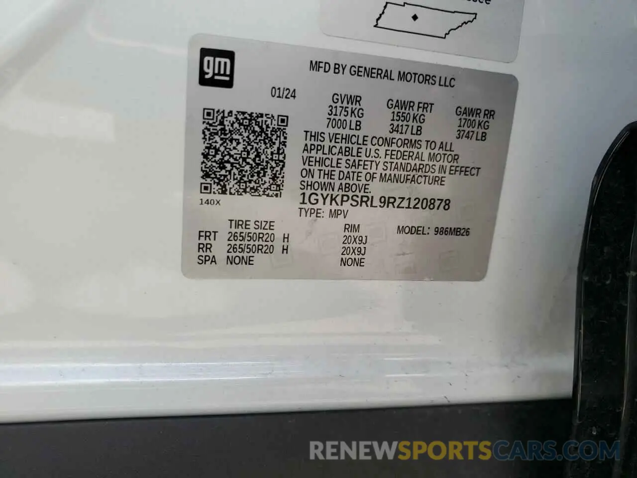 13 Фотография поврежденного автомобиля 1GYKPSRL9RZ120878 CADILLAC LYRIQ LUXU 2024