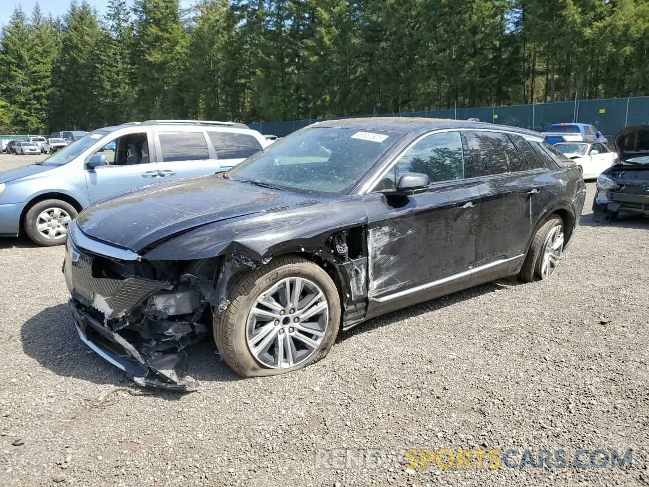 1 Photograph of a damaged car 1GYKPMRK0RZ103700 CADILLAC LYRIQ TECH 2024