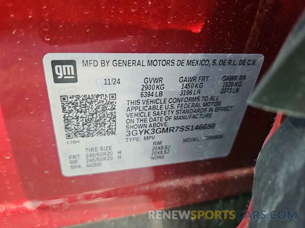 13 Фотография поврежденного автомобиля 3GYK3GMR7SS146659 CADILLAC OPTIQ SPOR 2025