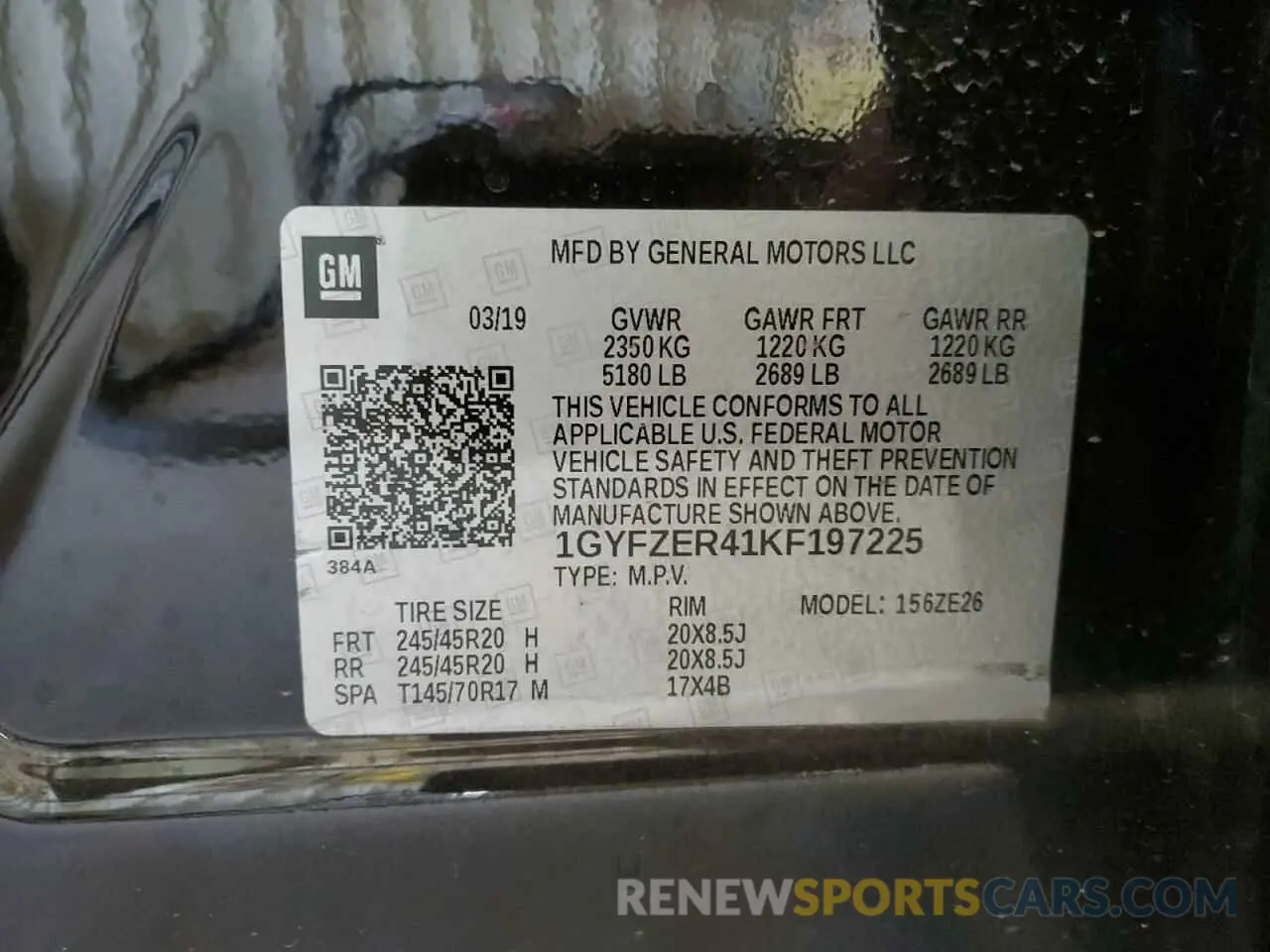 14 Photograph of a damaged car 1GYFZER41KF197225 CADILLAC XT4 2019