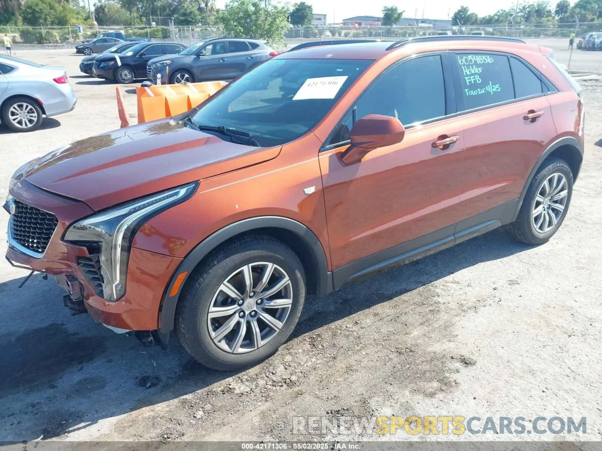 2 Photograph of a damaged car 1GYFZER4XKF103780 CADILLAC XT4 2019